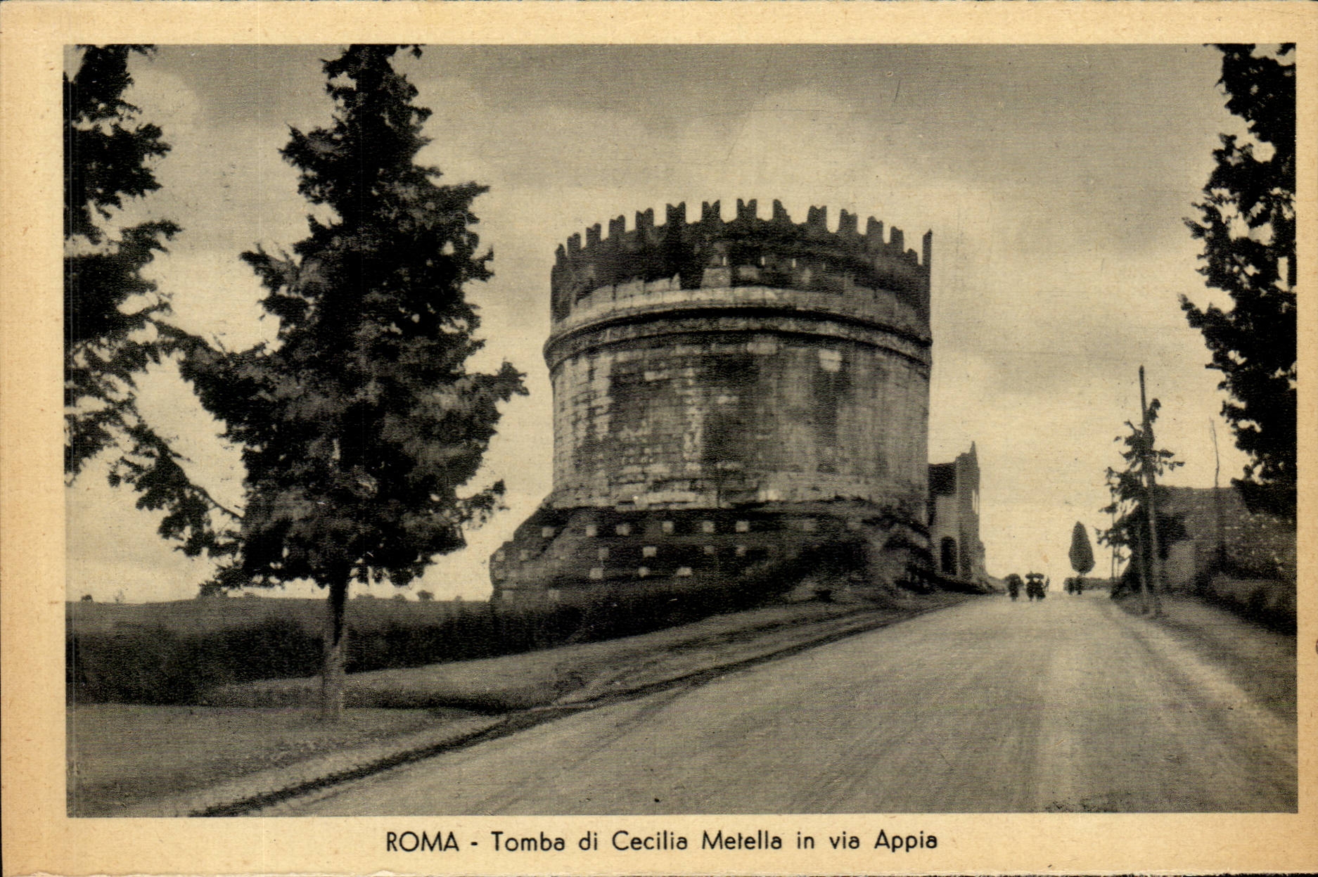 Italia - Italy - Roma - Rome - Fell di Cecilia Metella in Via Appia - CPA