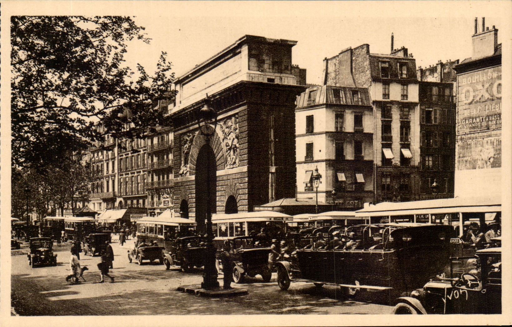 Paris - 10 - Gate Saint Martin CPA