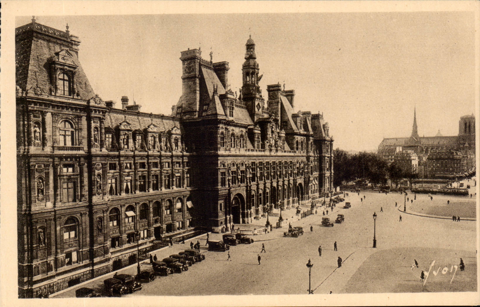 Paris - 4 - L'Hotel de Ville CPA