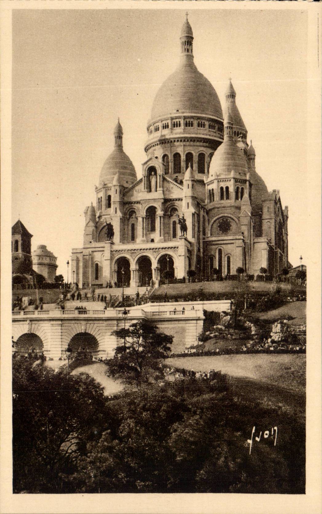 Paris - 18 - Basilique du Sacre Coeur de Montmartre CPA