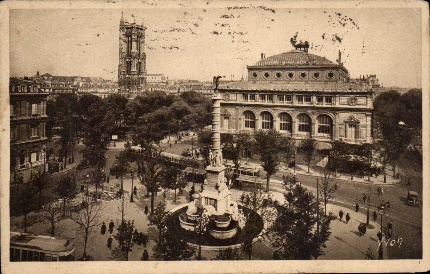 Paris - 1 - Place du Chatelet CPA 