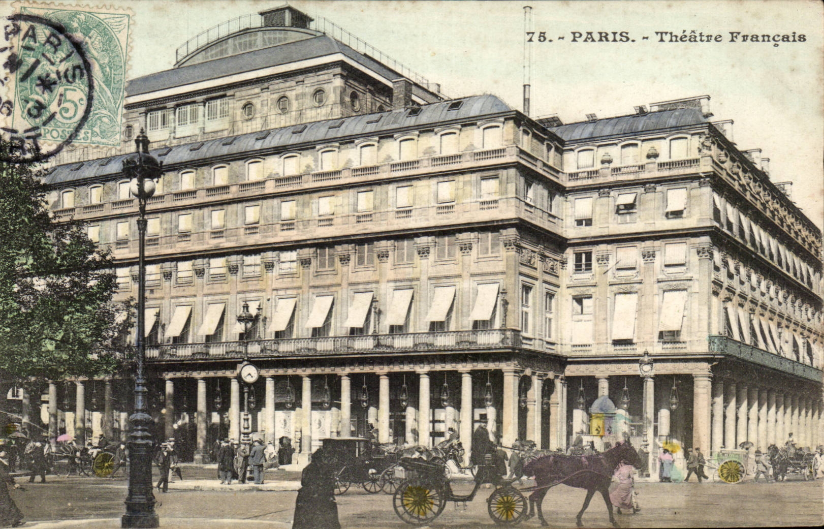Paris - 1 - Theatre Francaise - caleche - CPA 