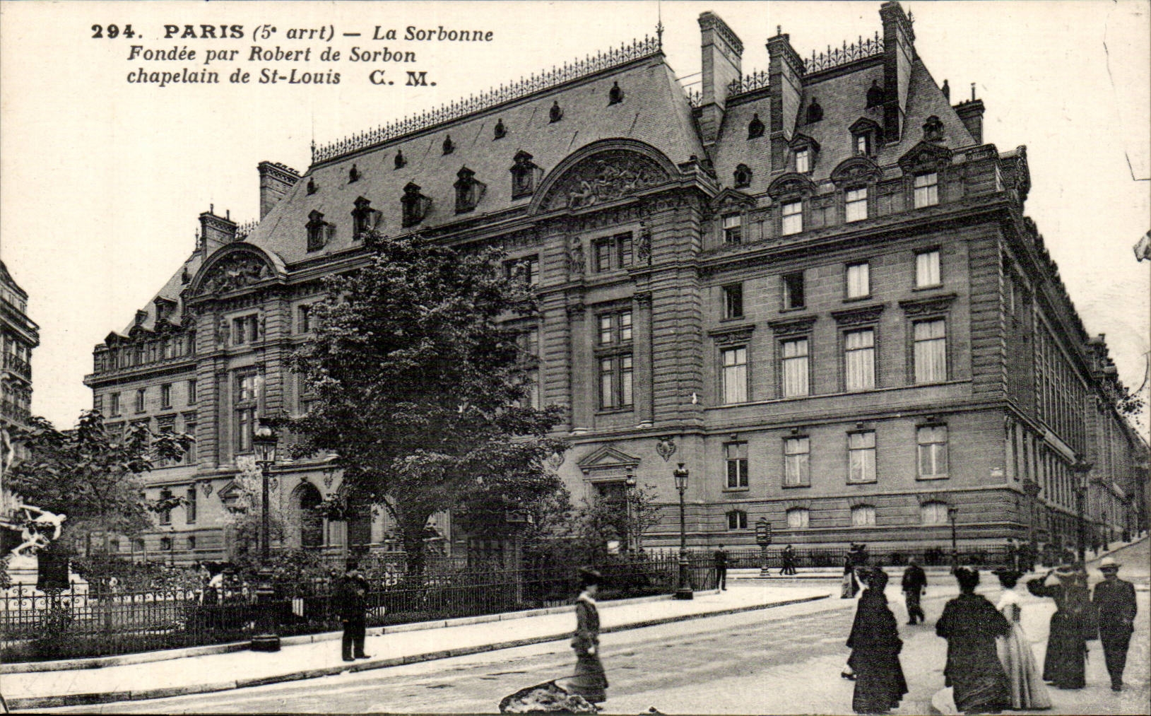 Paris - 5 - Sorbonne - Founded by Robet de Sorbon CPA