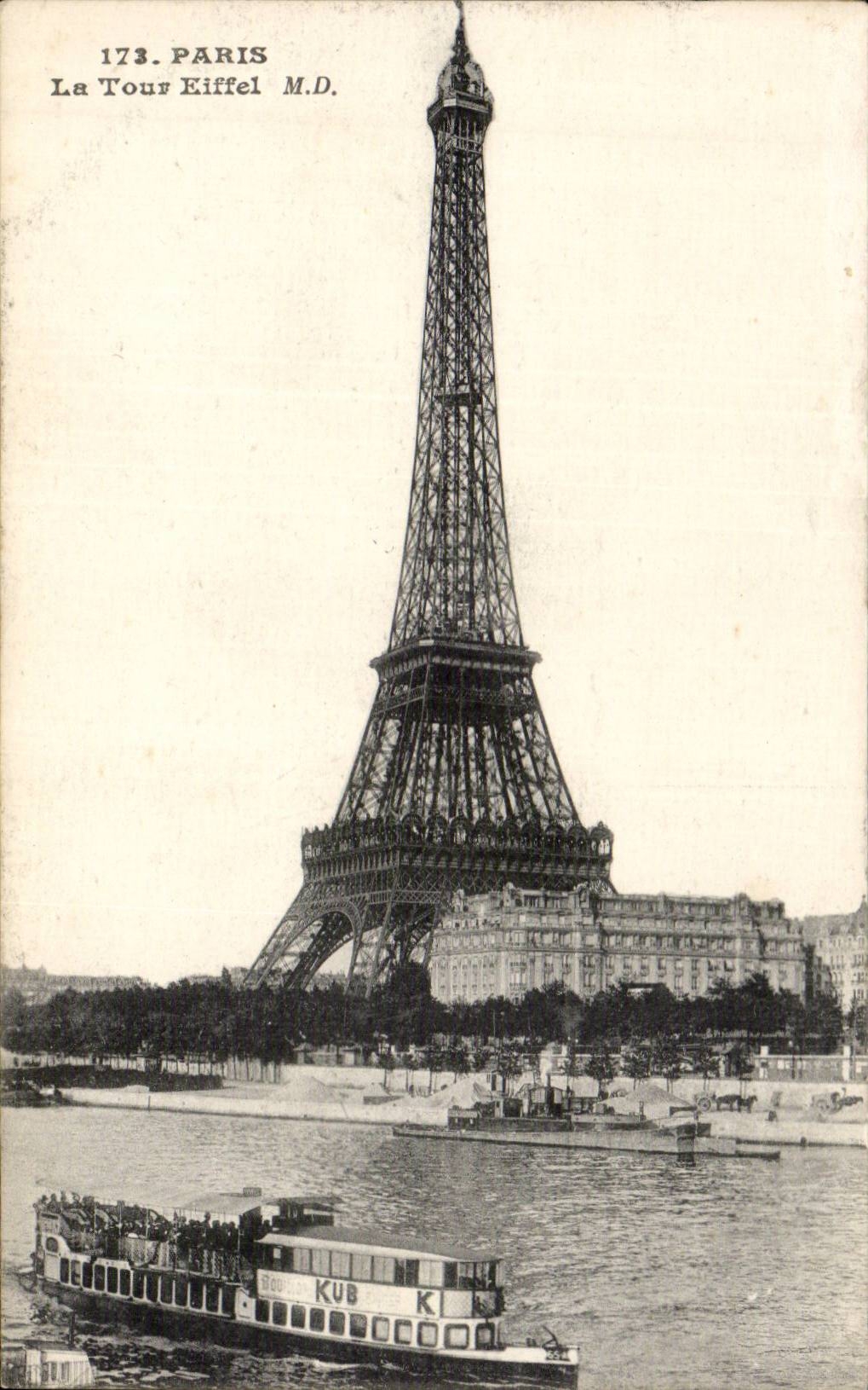 Paris -7 - Eiffel Tower - Eiffel Tower CPA