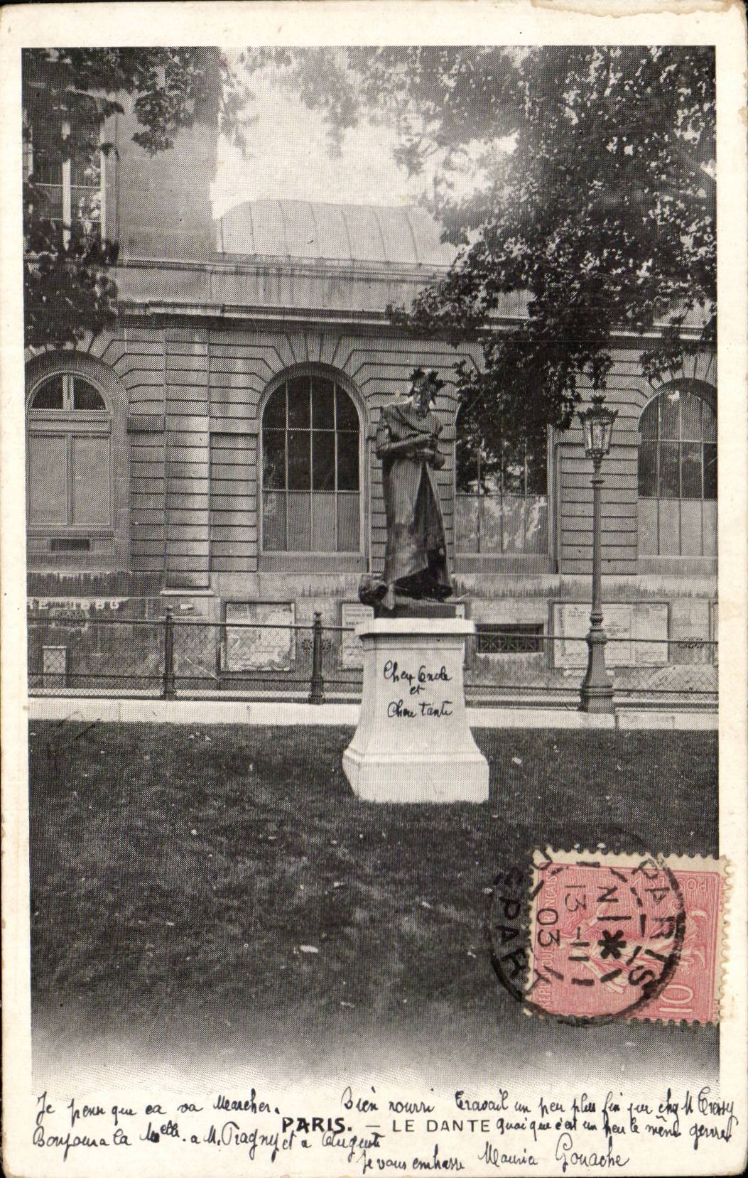 Paris - 5 - Dante - CPA
