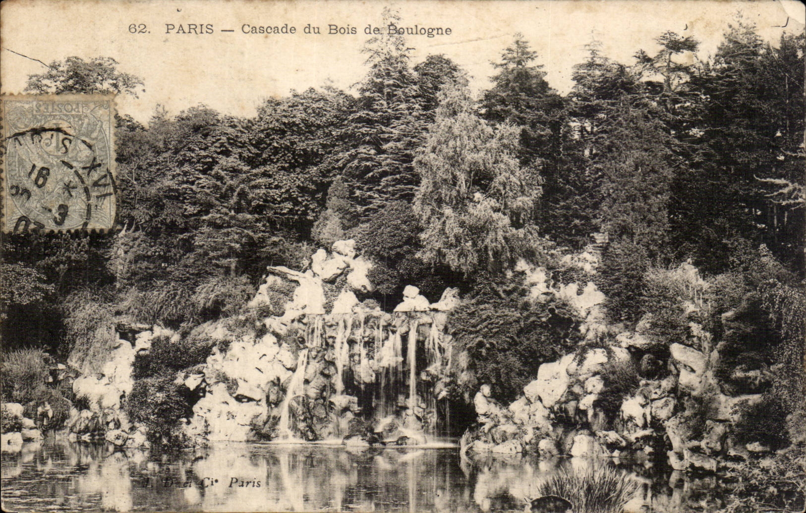 Paris - 16 - Bois de Boulogne - La Cascade - CPA