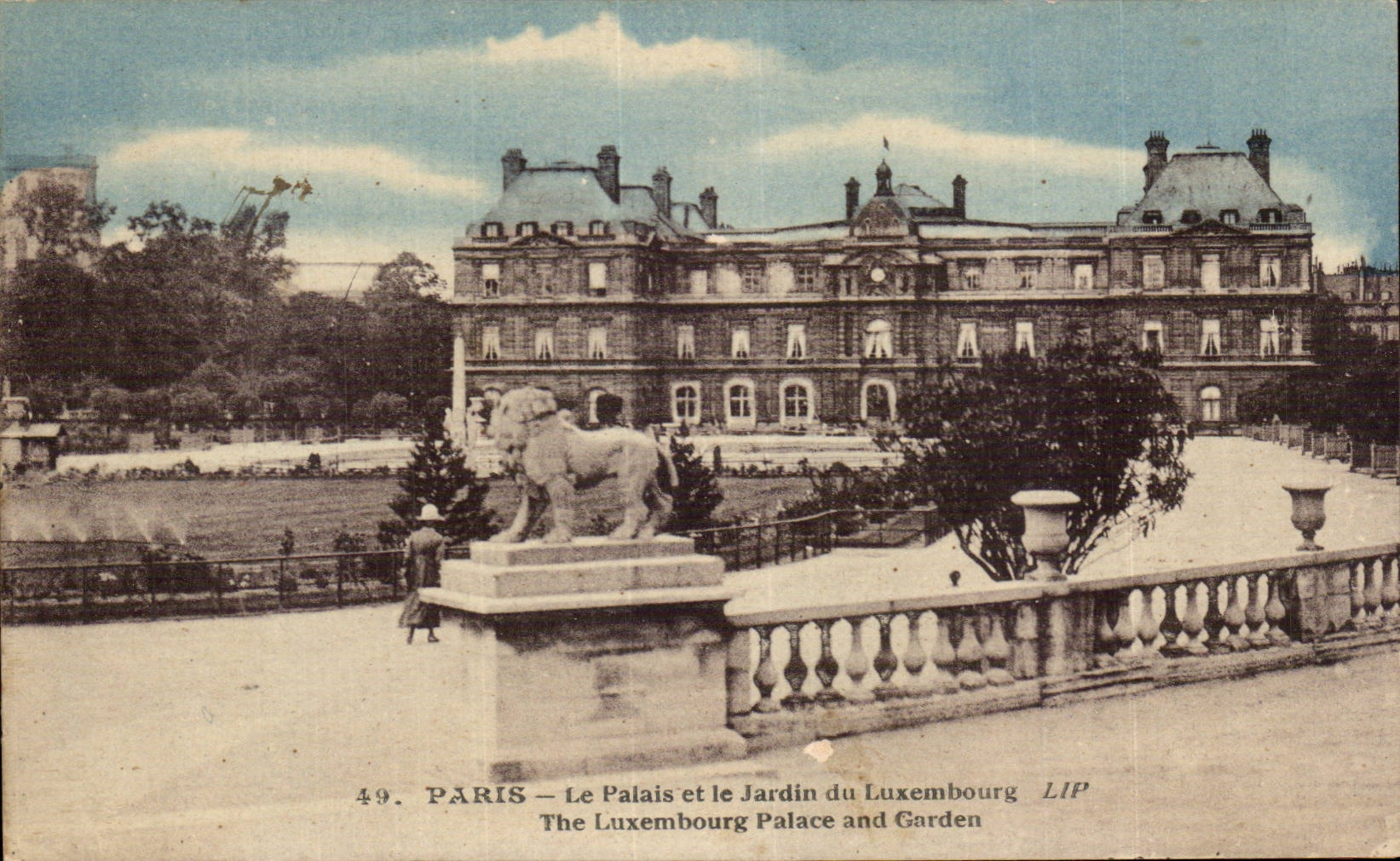 Paris - 6 - the Palate of Luxembourg CPA