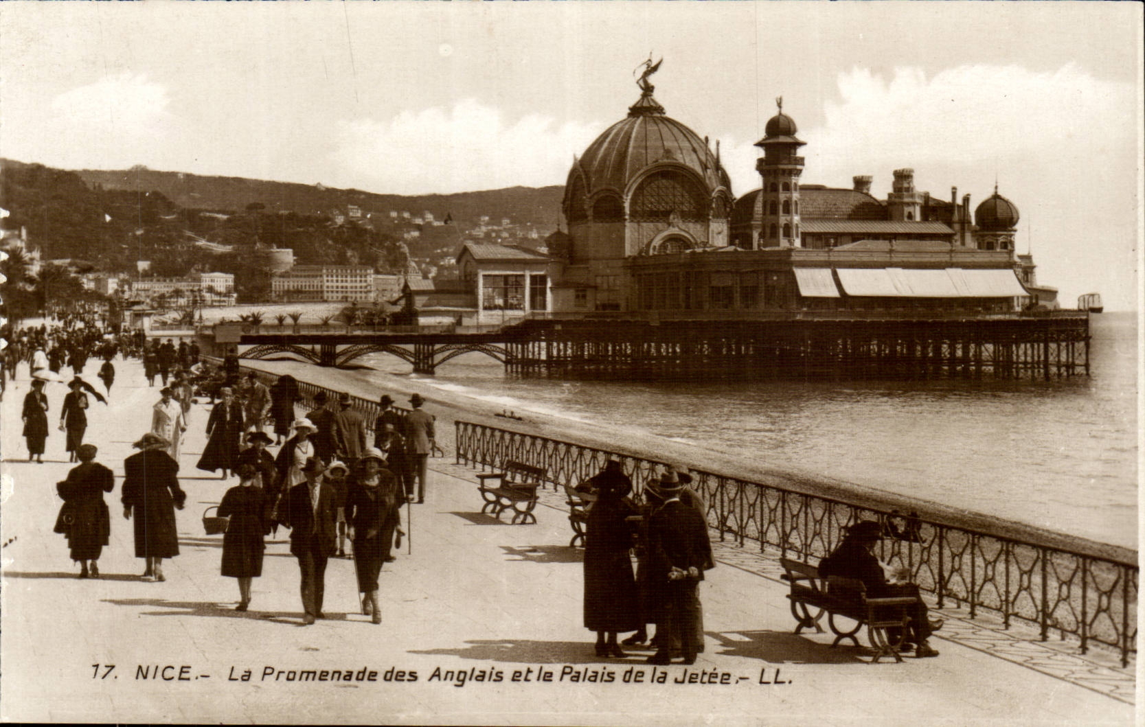 Nice - the Walk of the English and the Palate of the Pier - CPA