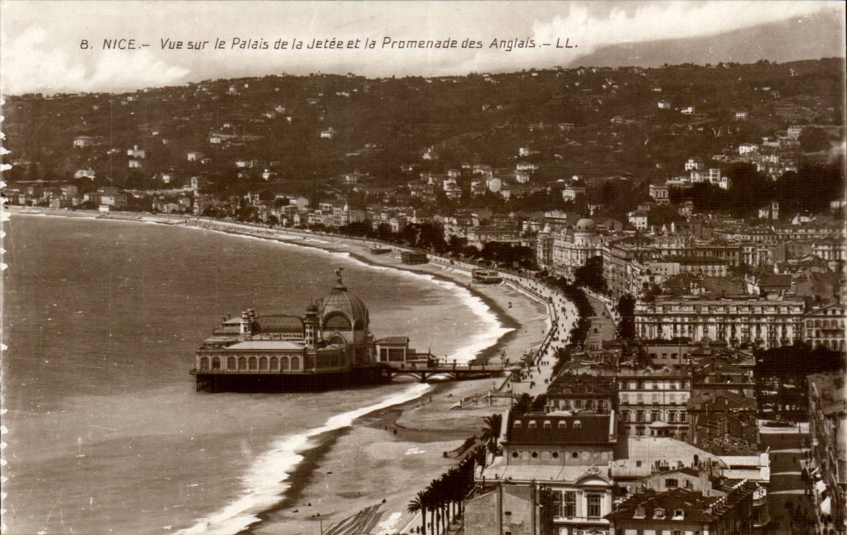 Nice - the Walk of the English the Walk of the English and the Palate of the Pier - CPA