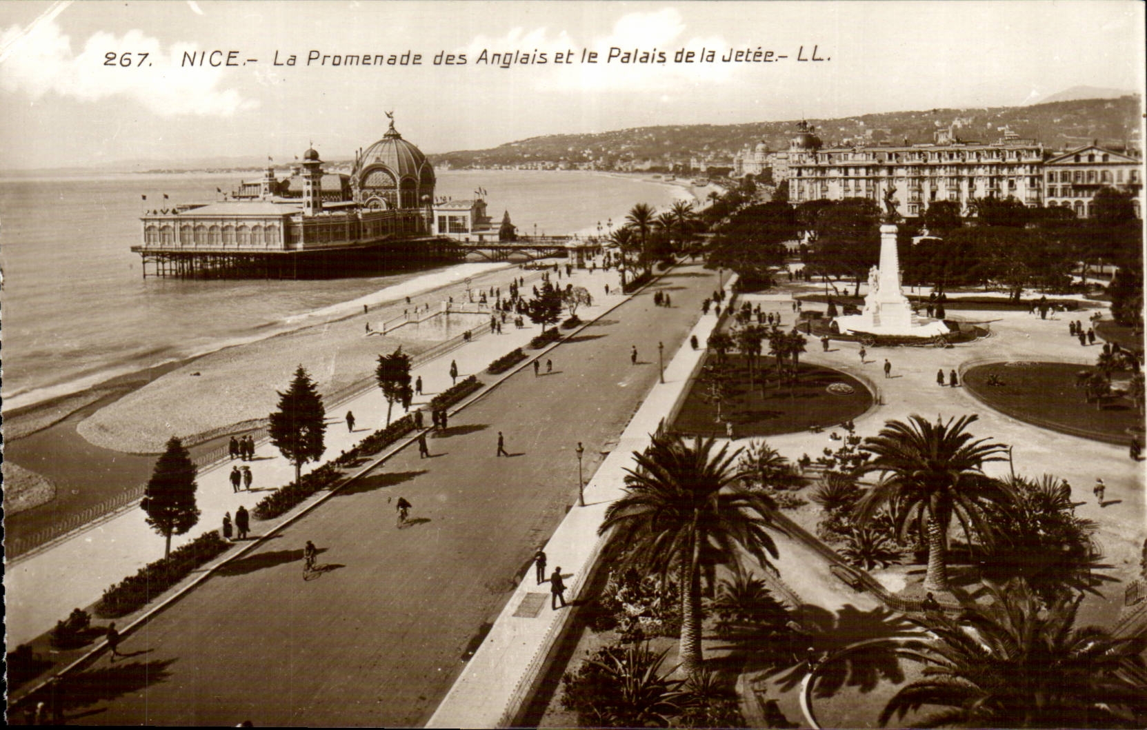 Nice - the Walk of the English and the Palate of the Pier - CPA