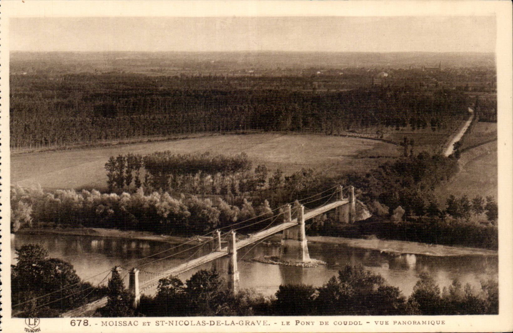 Moissac and St Nicholas of the Low register - the Bridge of Coudol - CPA