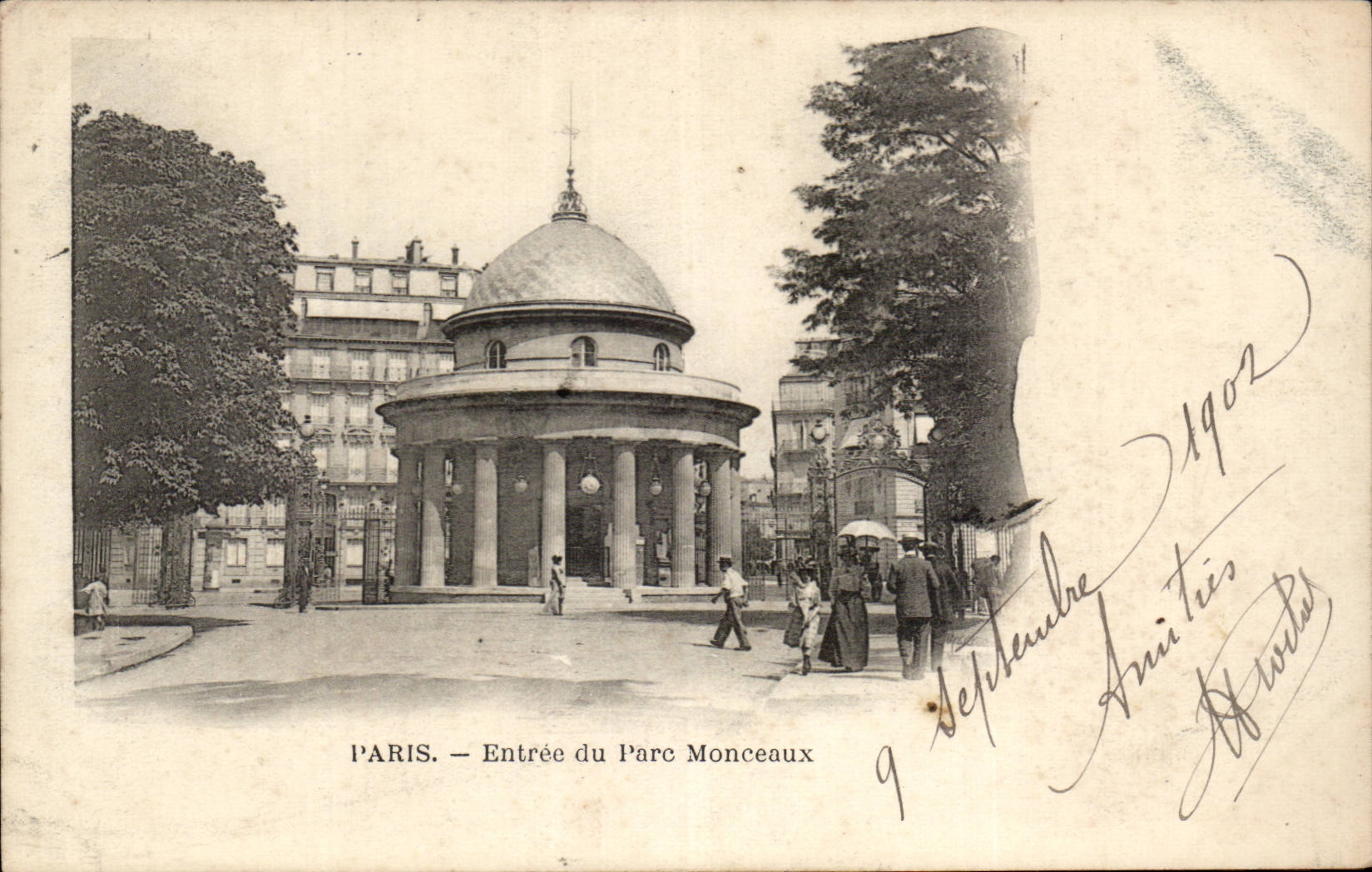 Paris - 8 - Entrance of the Park Heap - CPA