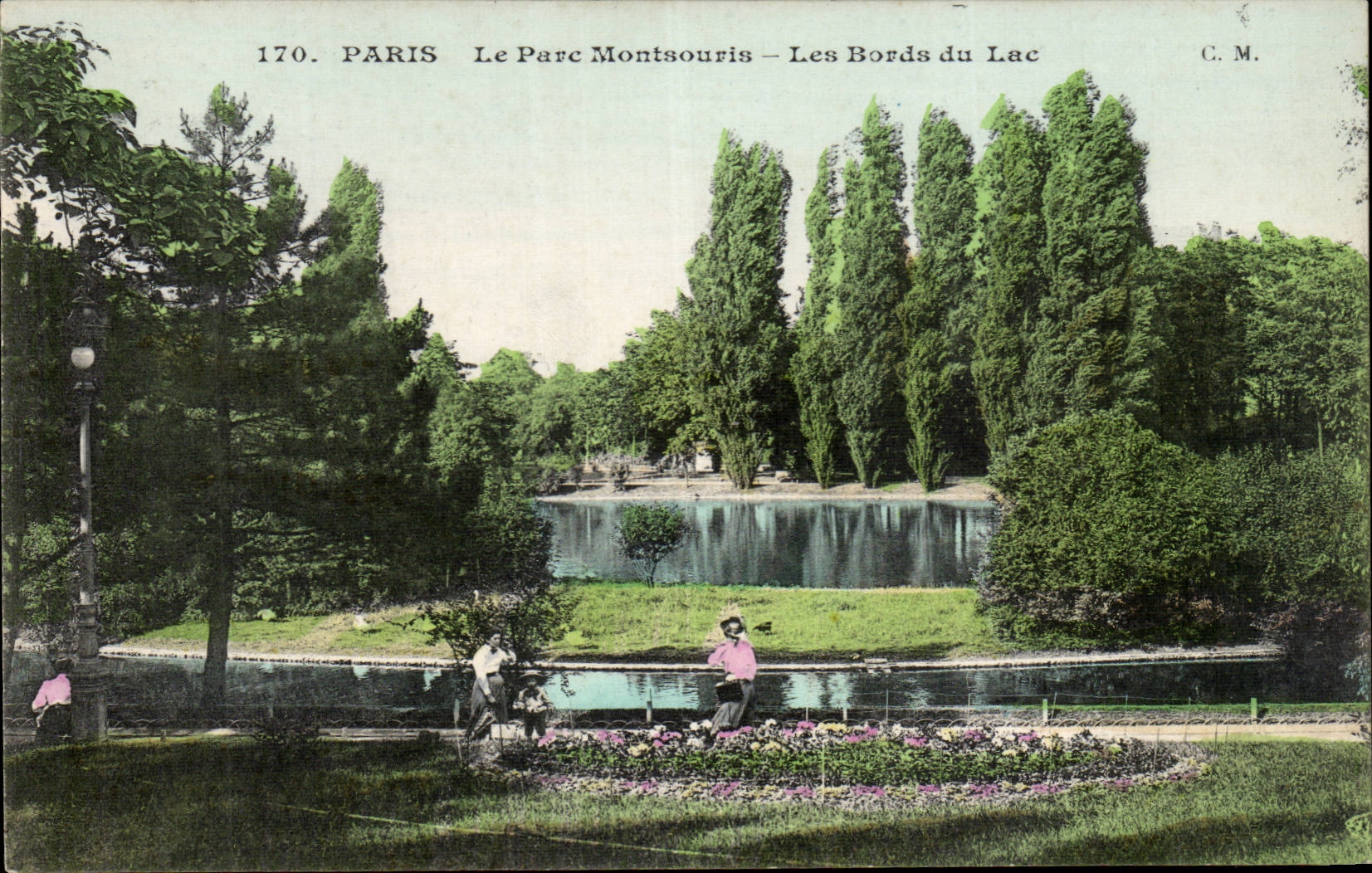 Paris - 14 - the Montsouris Park - Edges of the Lake - CPA