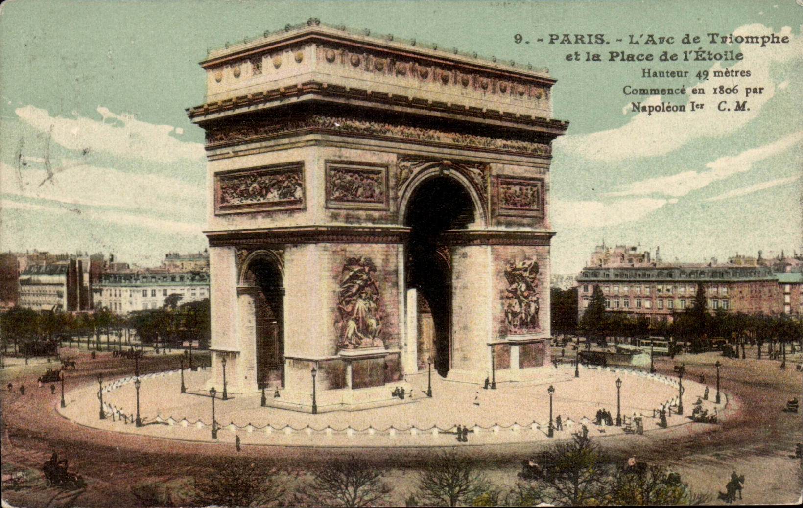 Paris - 8 - Arc de Triomphe - CPA