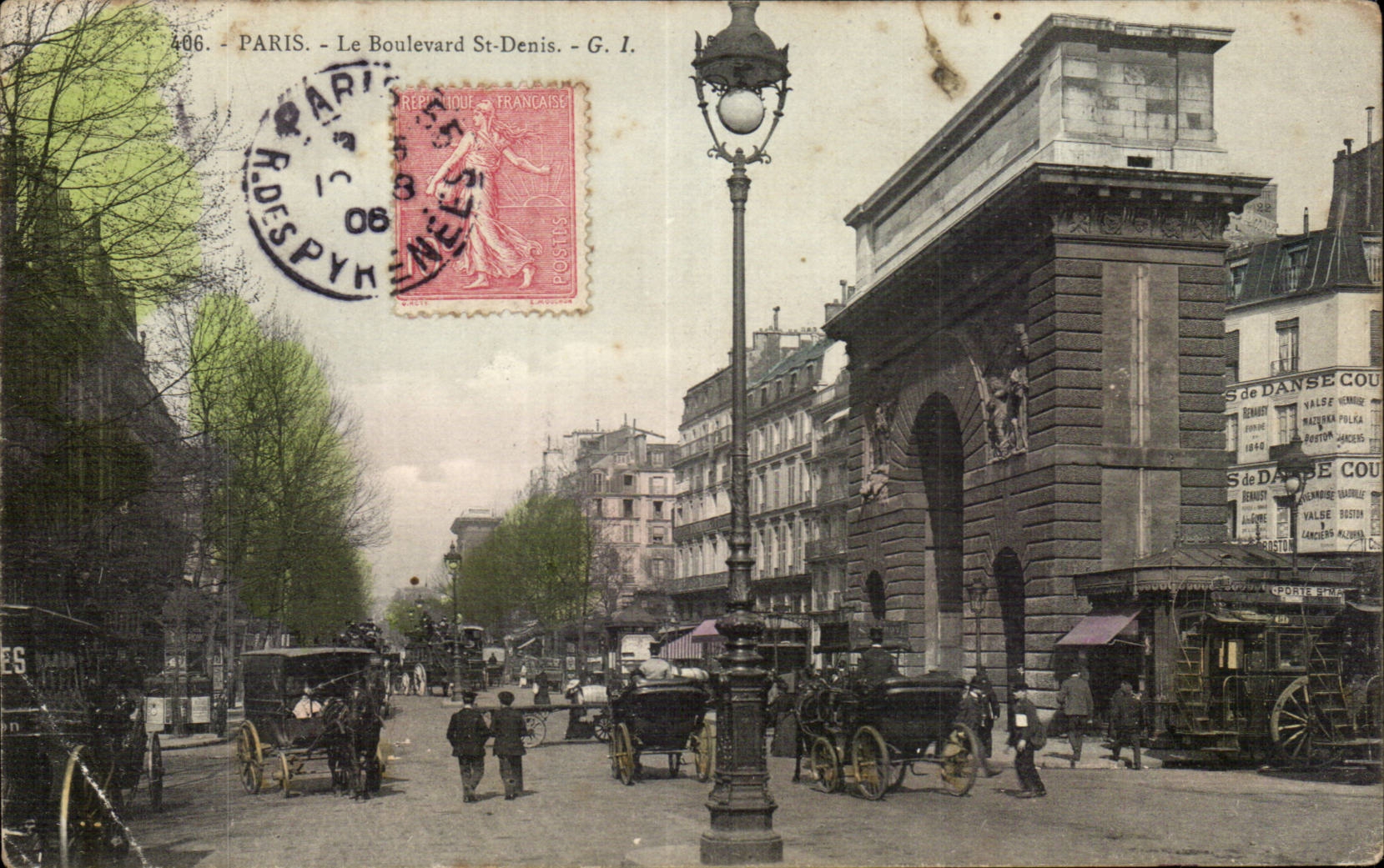 Paris - 10 - the Boulevard St Denis - CPA