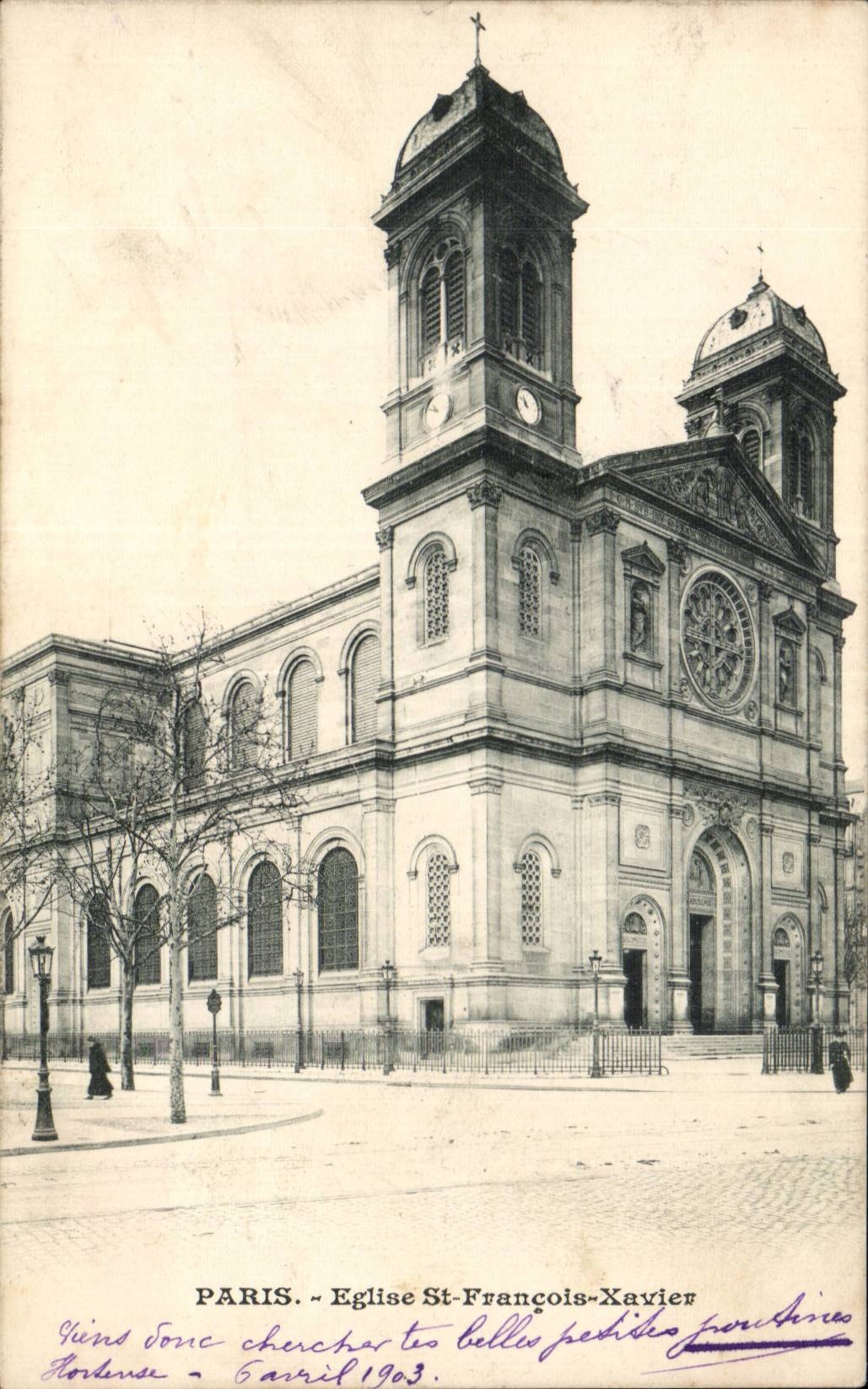 Paris - 7 - Church Saint François Xavier - CPA