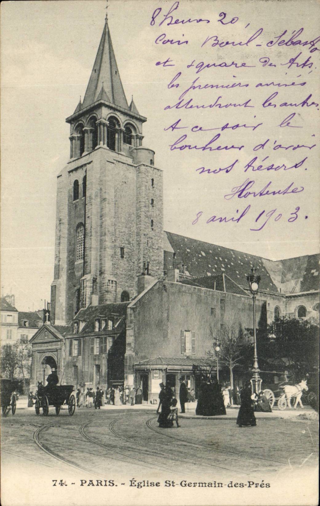 Paris - 6 - Church Saint Germain of Close - CPA