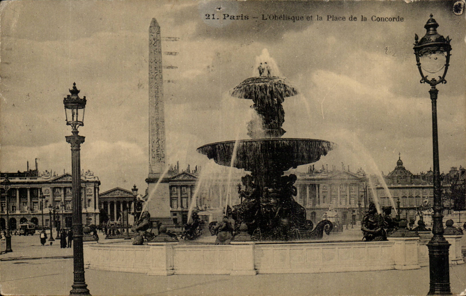 Paris - 8 - Place of the Harmony - the Obelisk - CPA