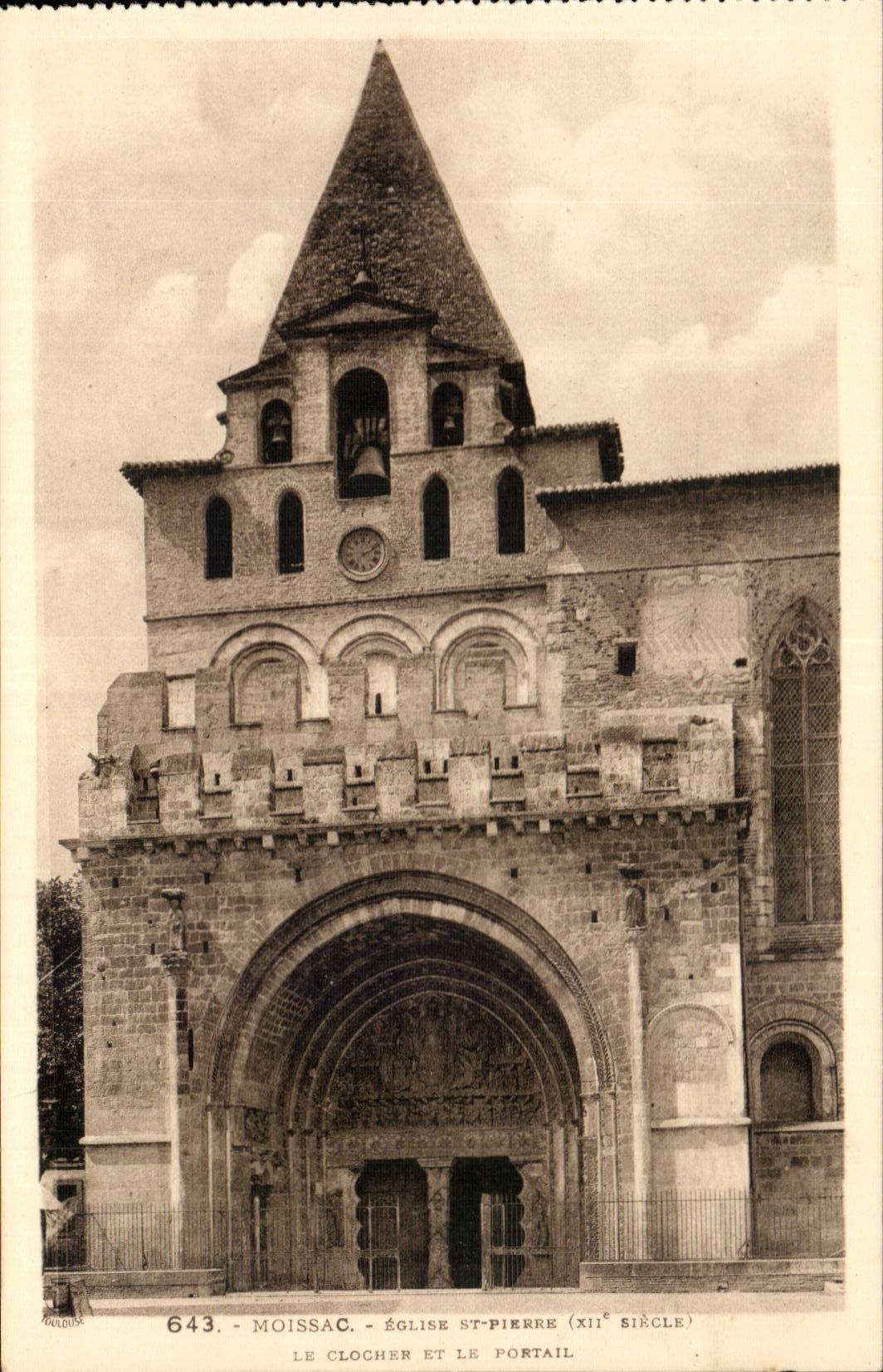 Moissac - Church Saint Pierre - CPA