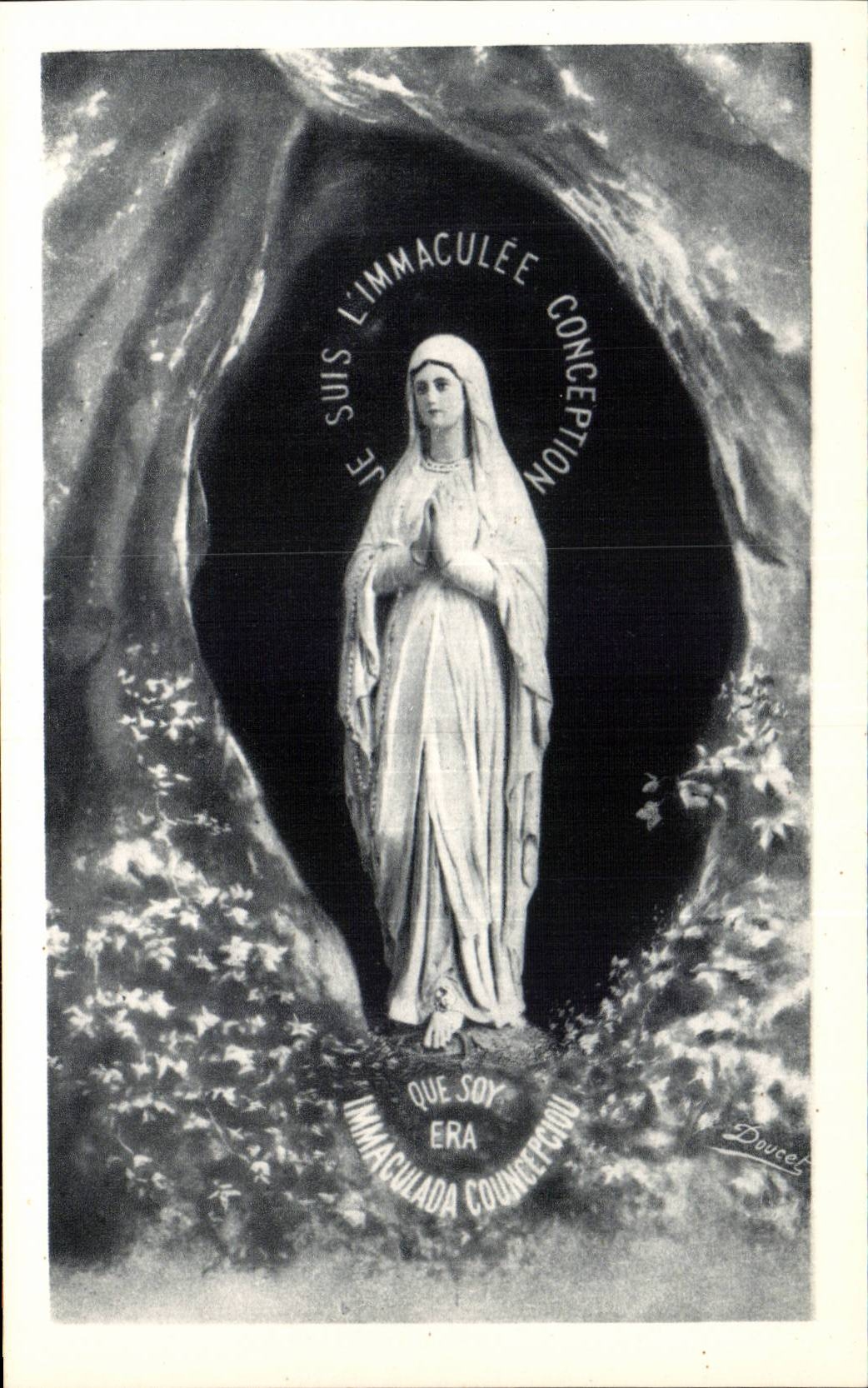 Lourdes - the Virgin of Cave CPA