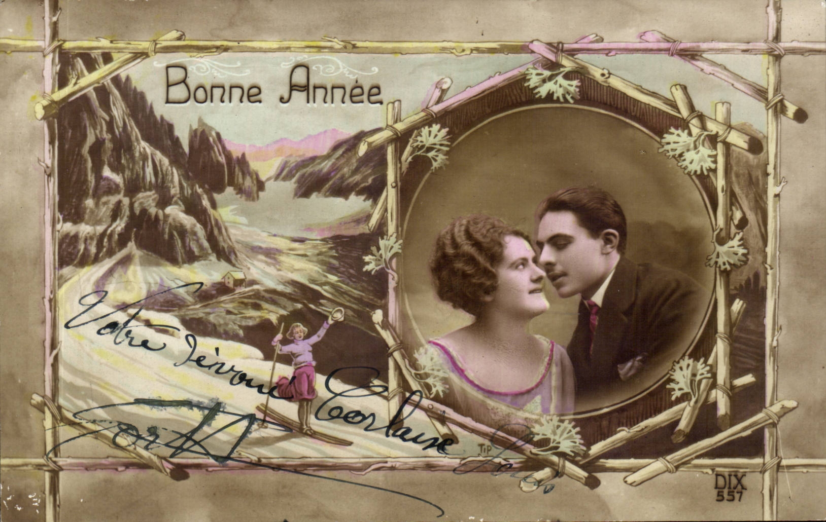 Fantasy - Festivals - Happy New Year - Happy Couples - CPA