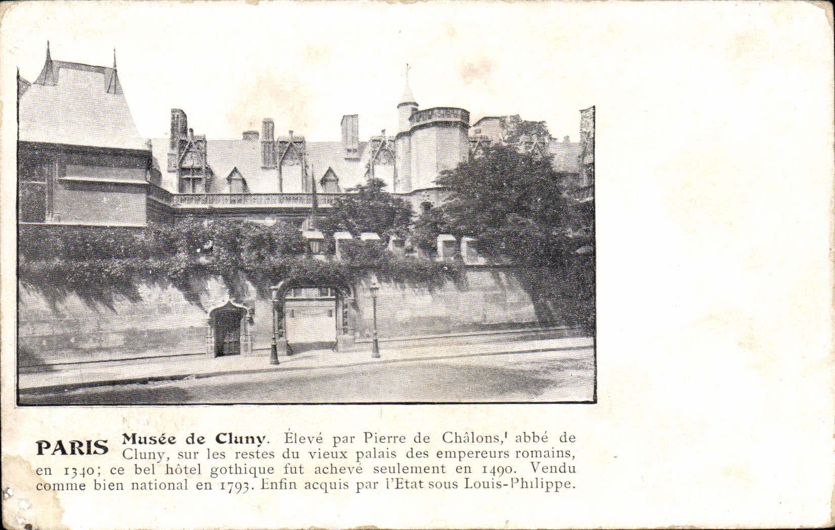 Paris - 5 - Museum of Cluny - CPA