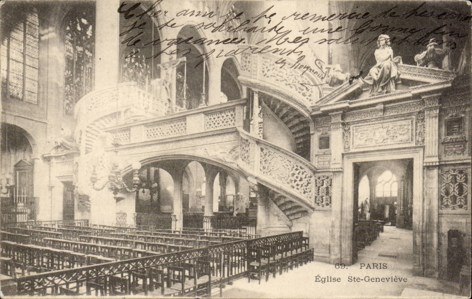 Paris - 1 Eglise Saint Genevieve - CPA