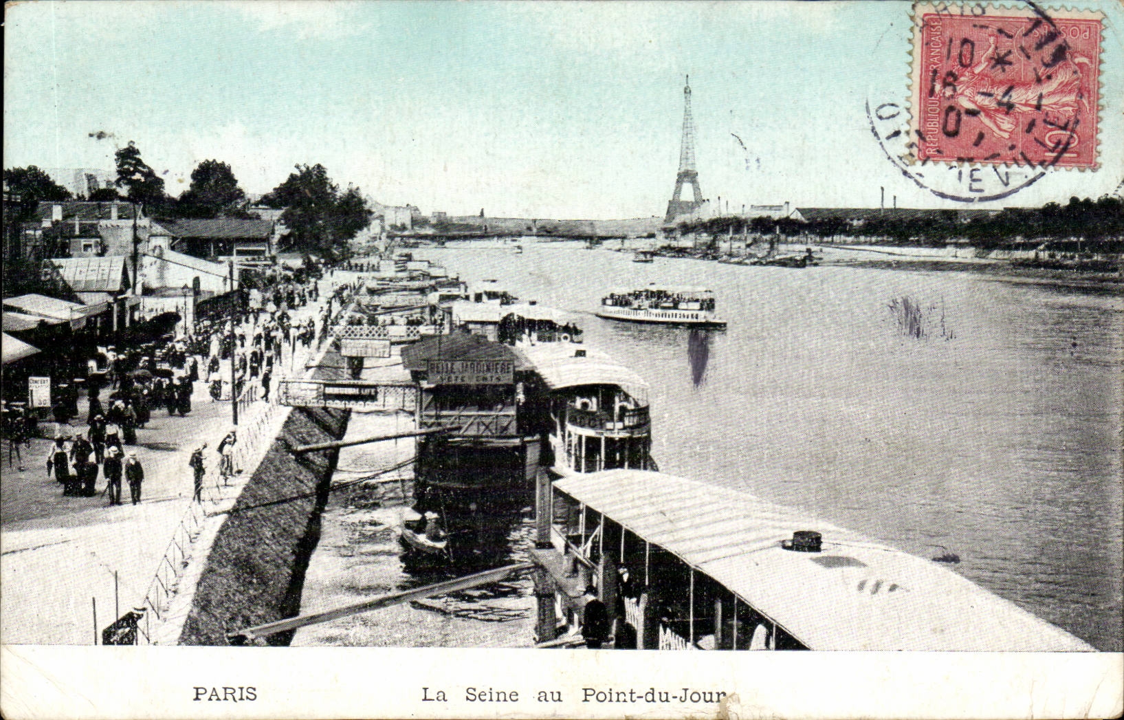 Paris - 1 - La Seine au Pont du Jour - CPA 