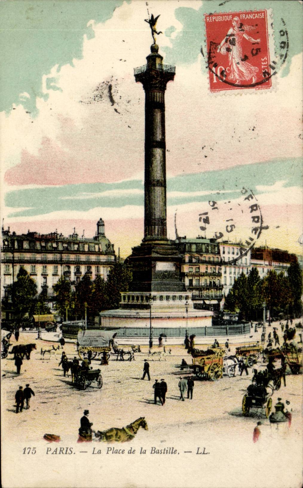 Paris - 11 - Ort der Bastille - CPA