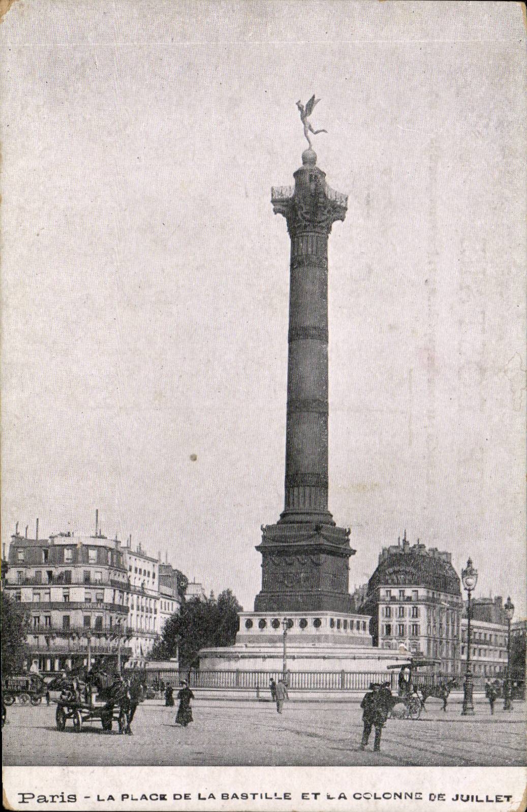 Paris - 11 - Place of the Bastille - CPA