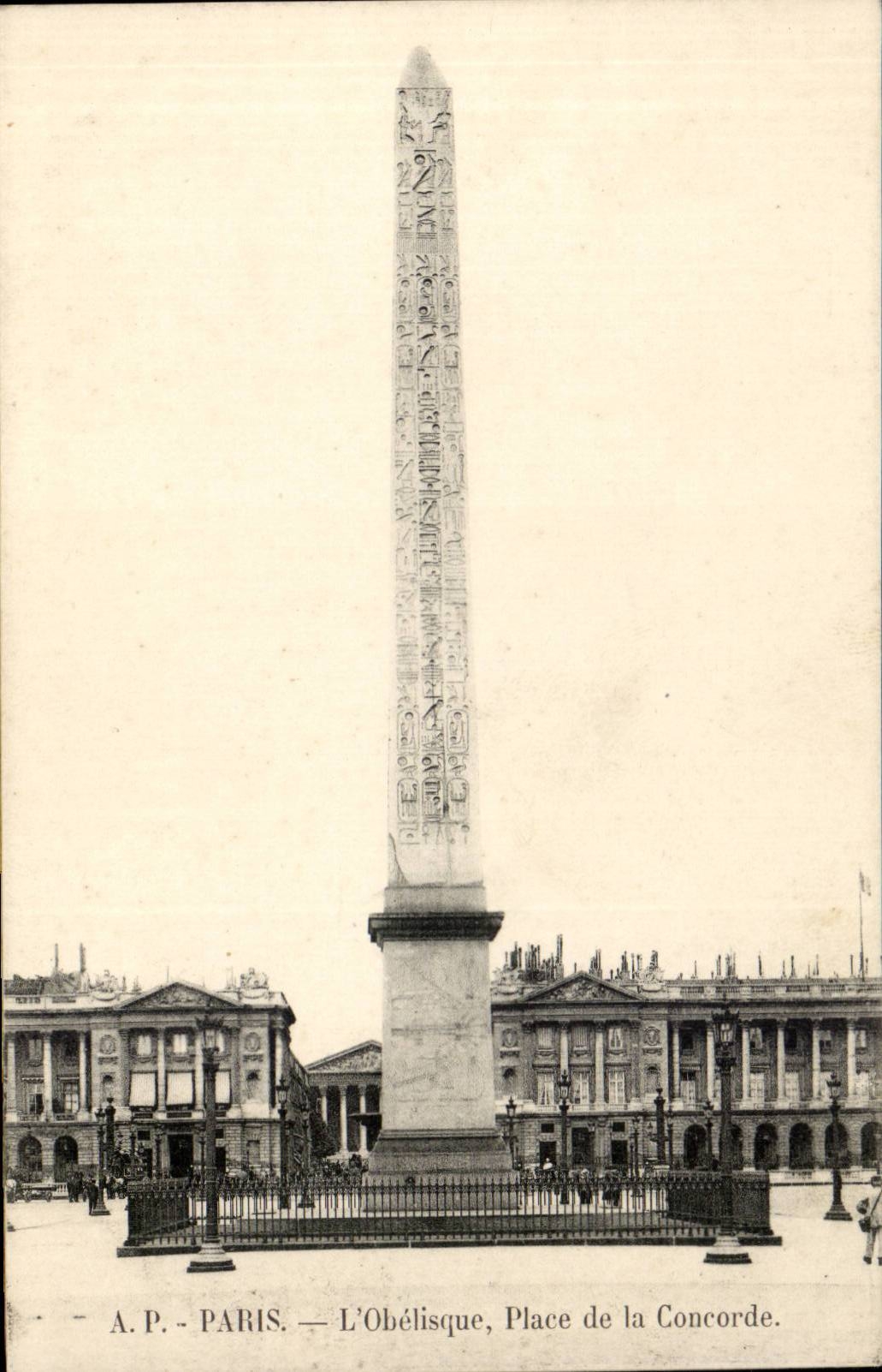 Paris - 8 - the Obelisk - Place of the Harmony - CPA
