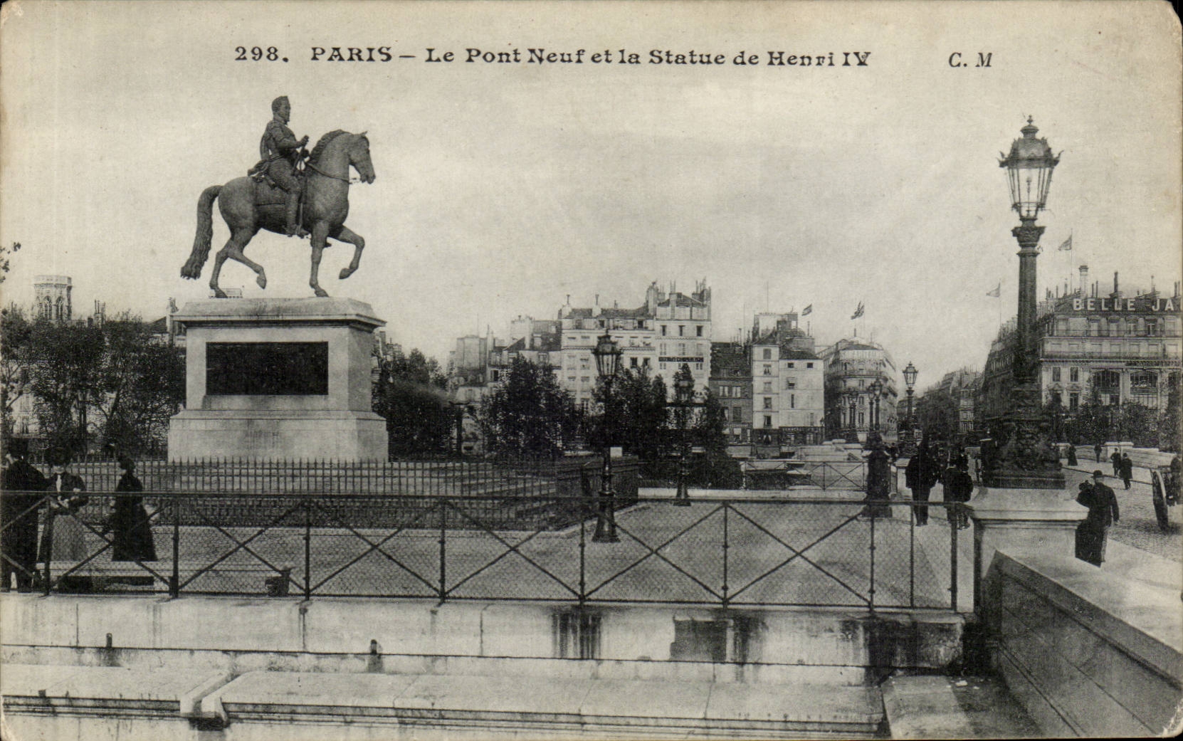 Paris - 1 - Le Pont Neuf et la Statue de Henri IV CPA 