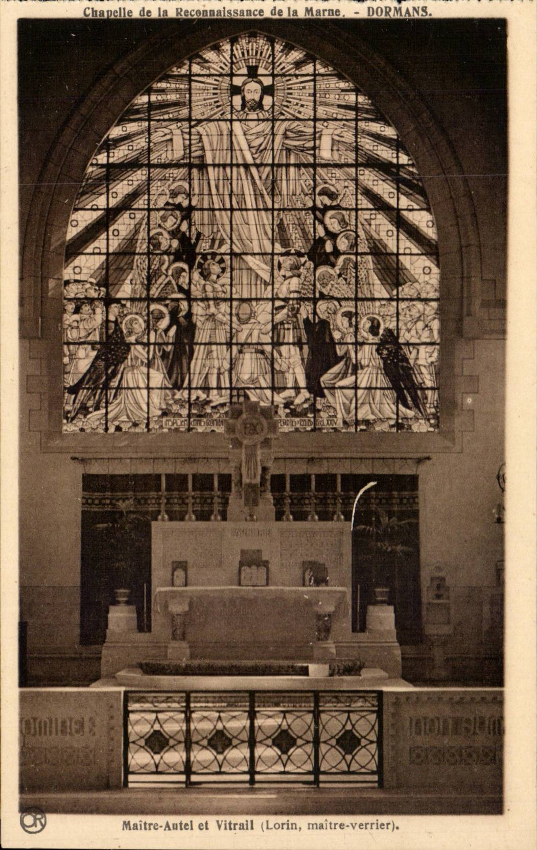 Dormans - Vault of the Recognition of the Marne - Master Furnace bridge and Stained glass CPA