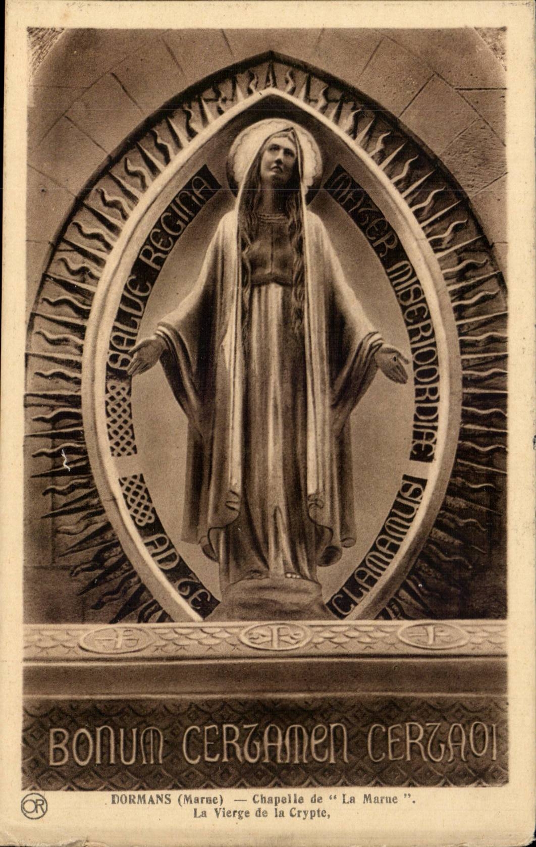 Dormans - Vault of the Recognition of the Marne - the Virgin of Crypt CPA