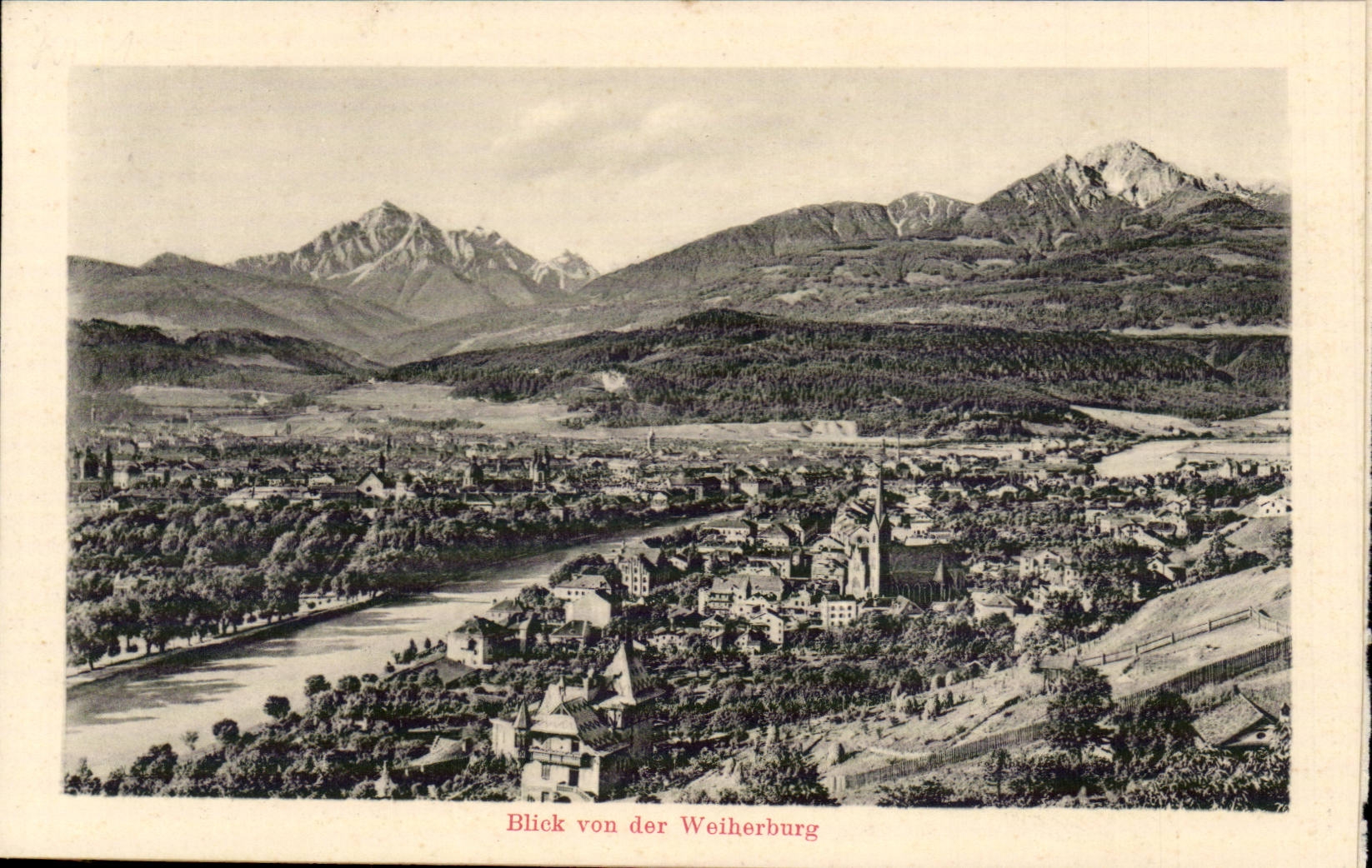 Austriche - Austria - Oesstereich - the Tyrol - the Tirol - Blick von der Weiherburg CPA