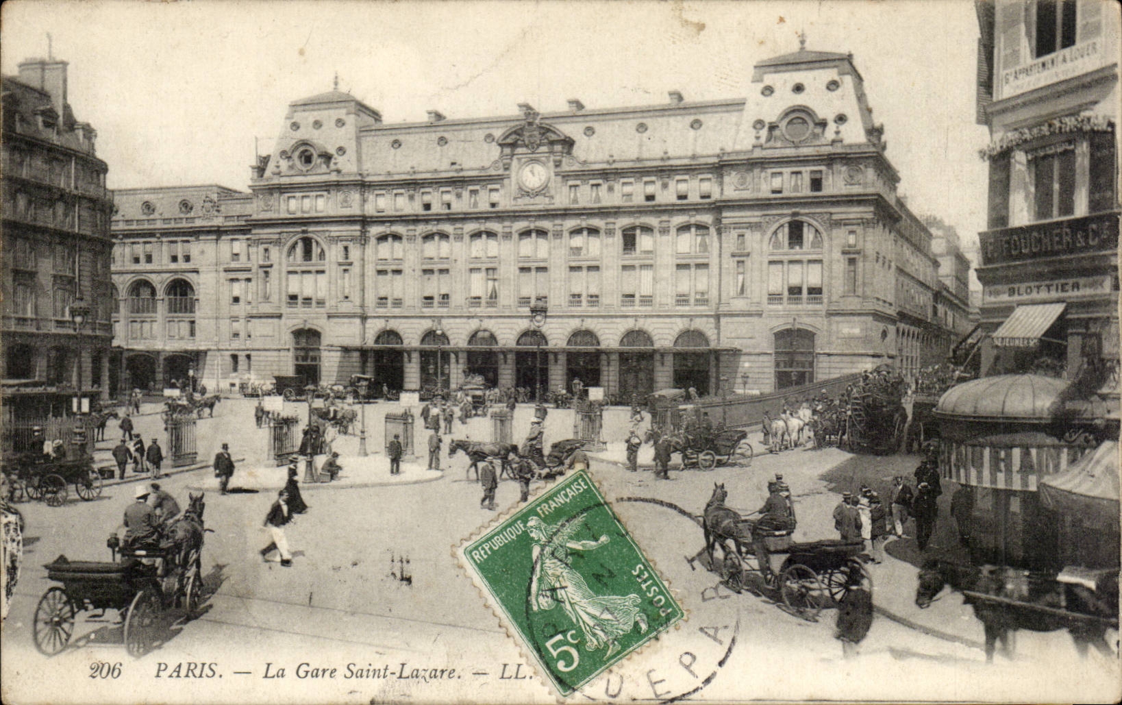 Paris - 8 - Station Saint Lazare - CPA