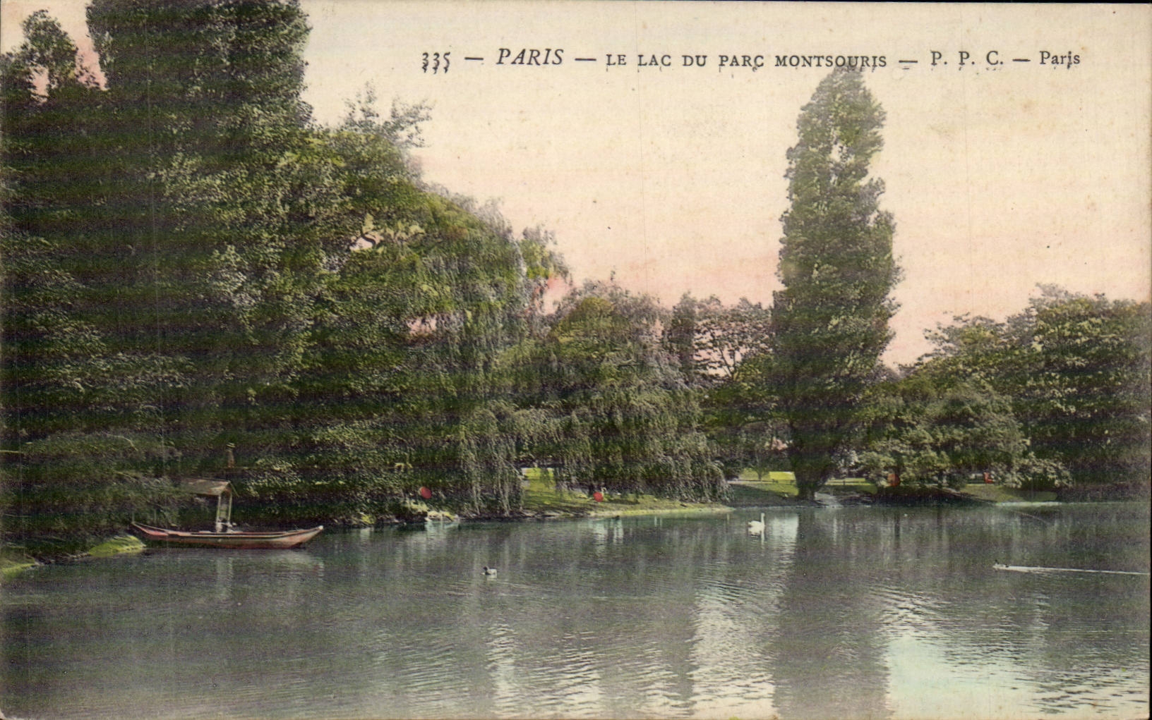 Paris - 14 - Park of Montsouris - the Lake - CPA