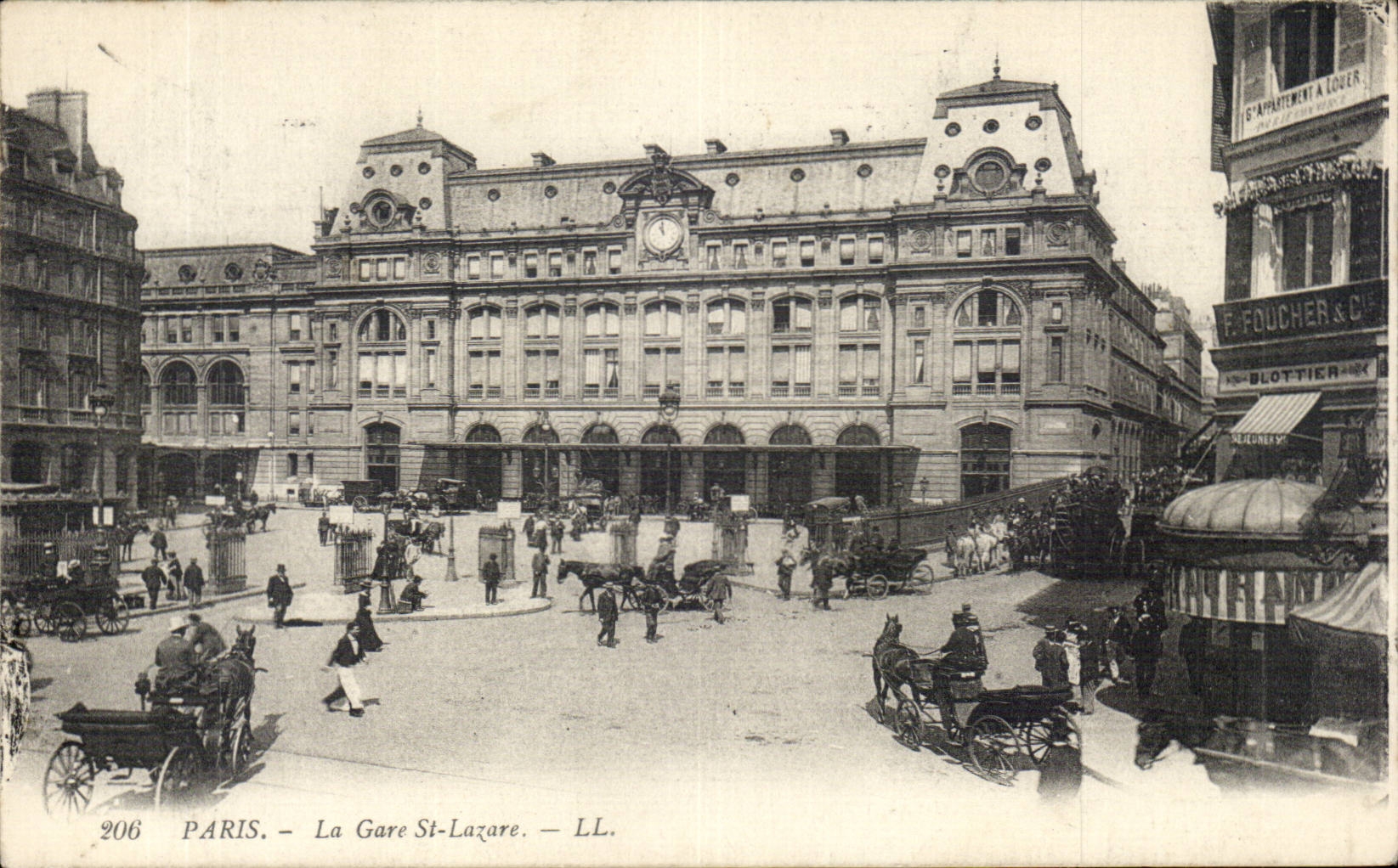 Paris - 8 - Station Saint Lazare - CPA
