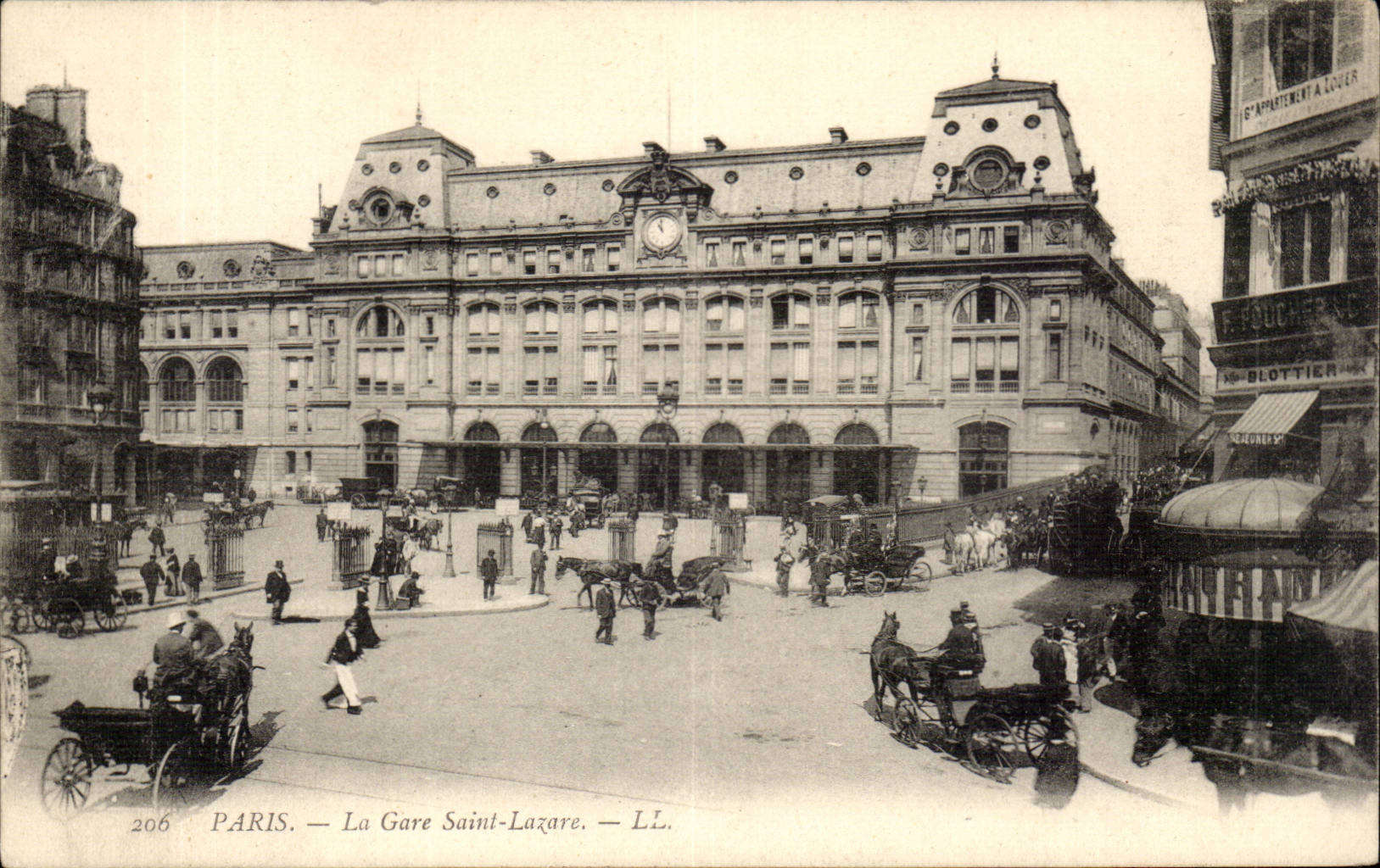 Paris - 8 - Station Saint Lazare - CPA
