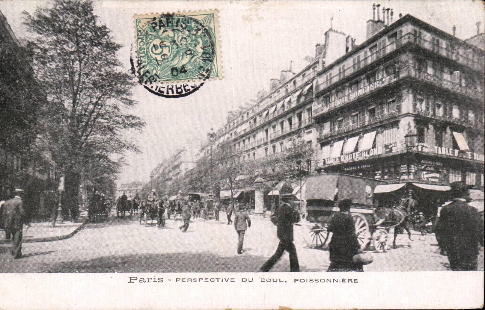 Paris - 2 - Boulevard of Poissonniere CPA