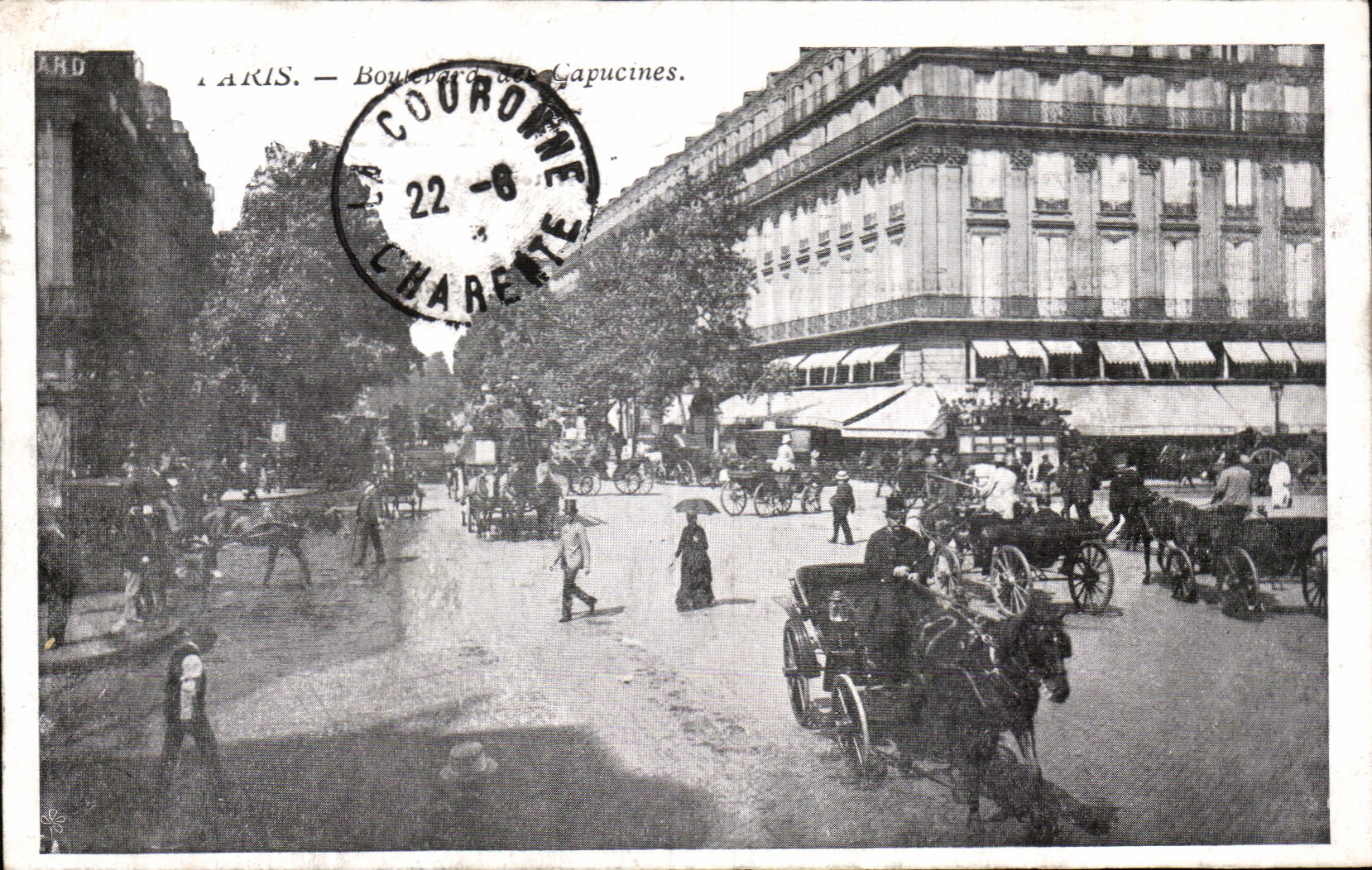 Paris - 2 - Boulevard of Nasturtiums CPA