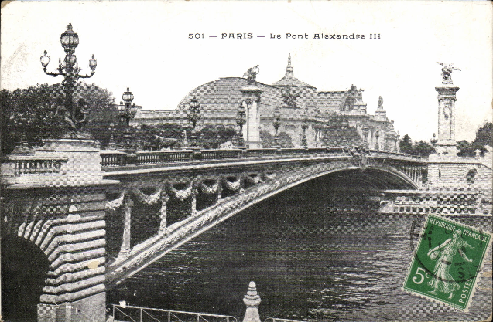 Paris - 7 the Bridge Alexandre III - CPA