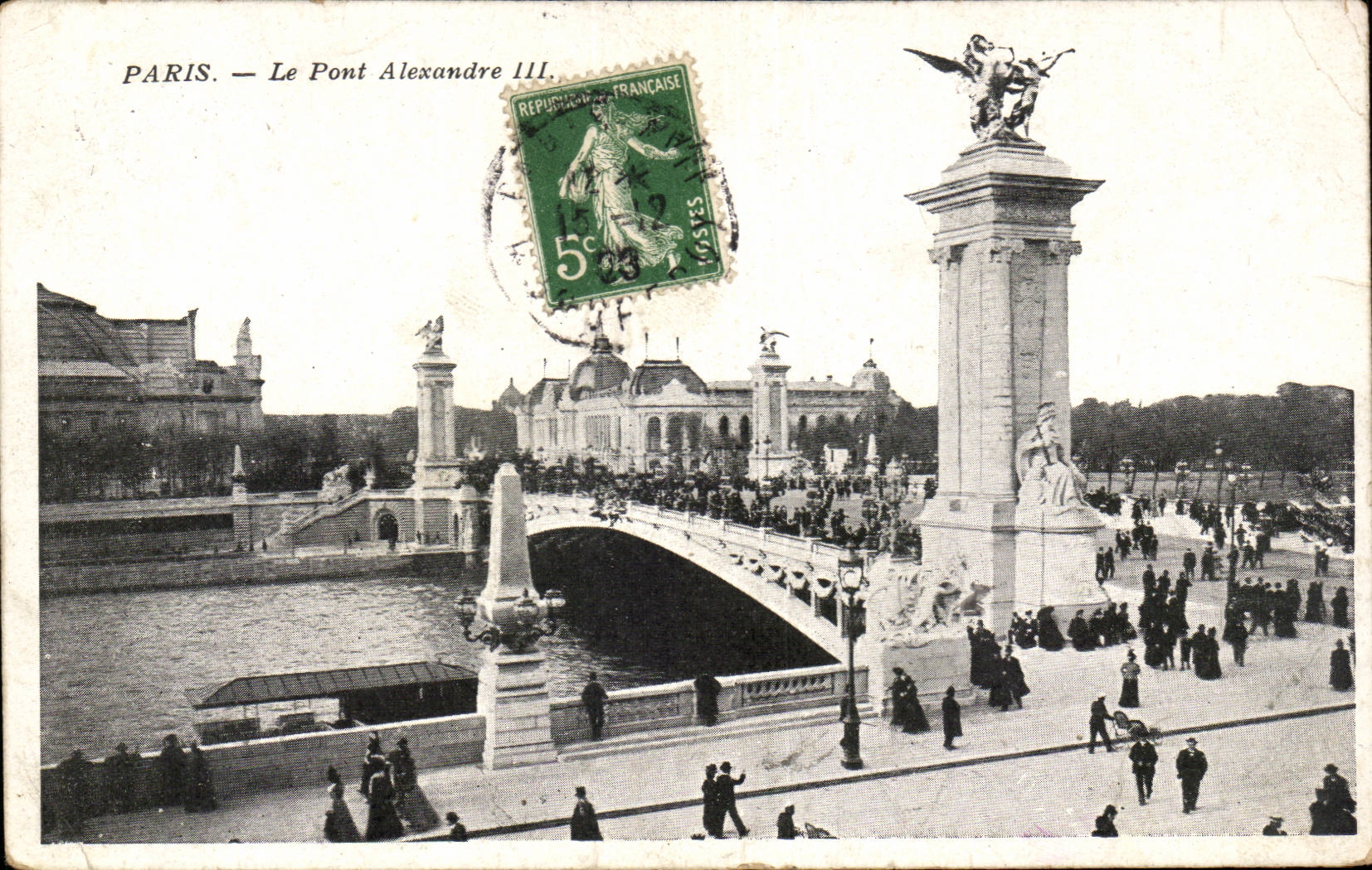 Paris - 7 - Bridge Alexandre III - CPA