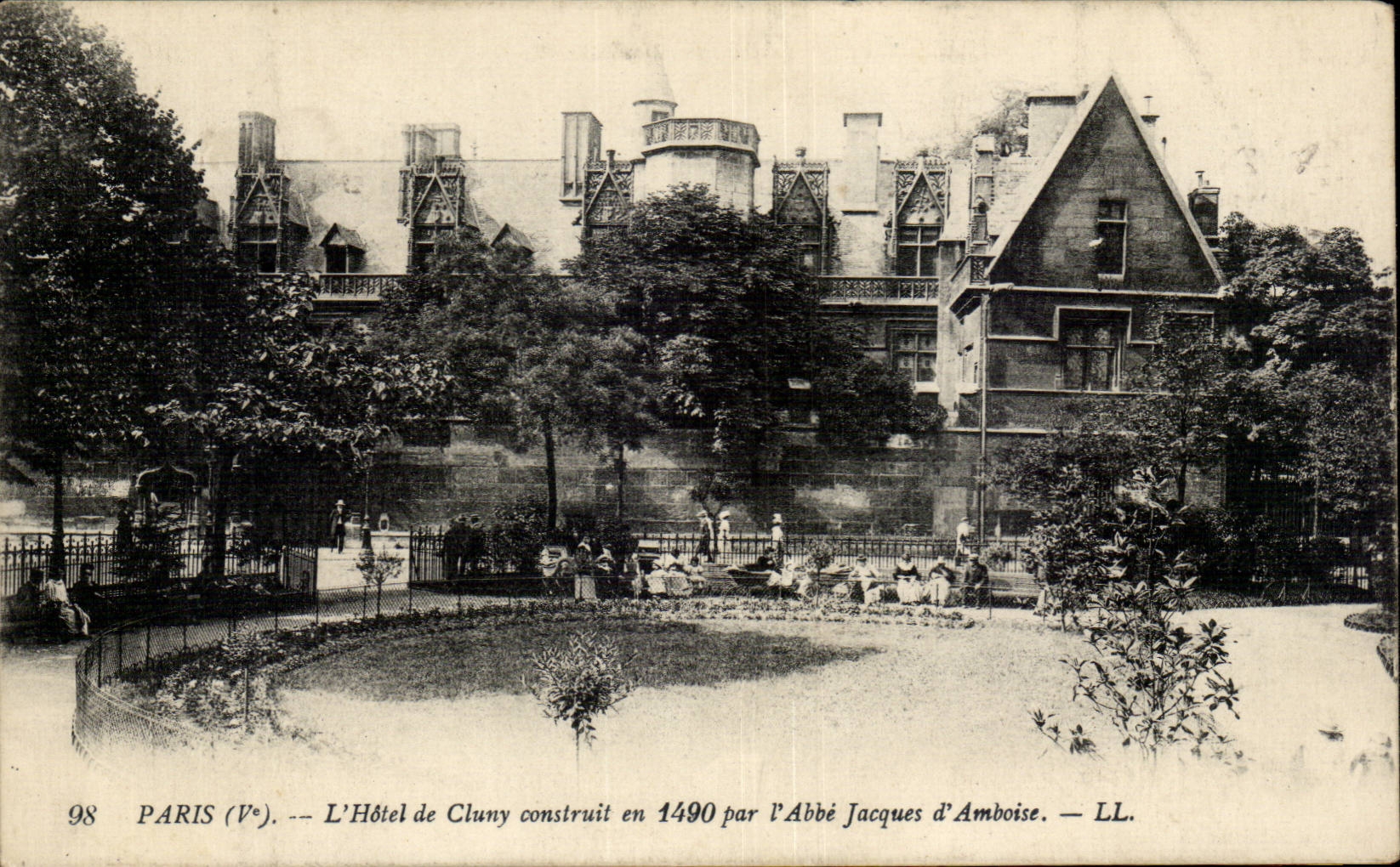 Paris - 5 - the Hotel of Cluny built in 1490 - CPA
