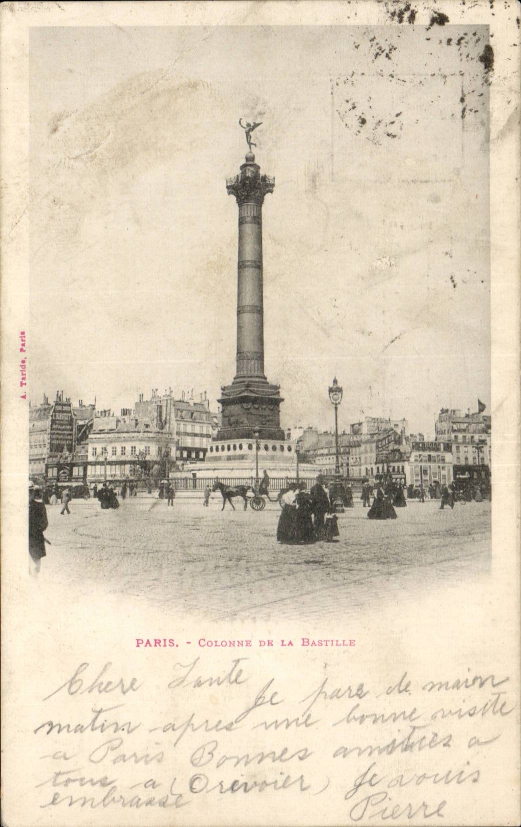 Paris - 11 - Place of the Bastille - CPA