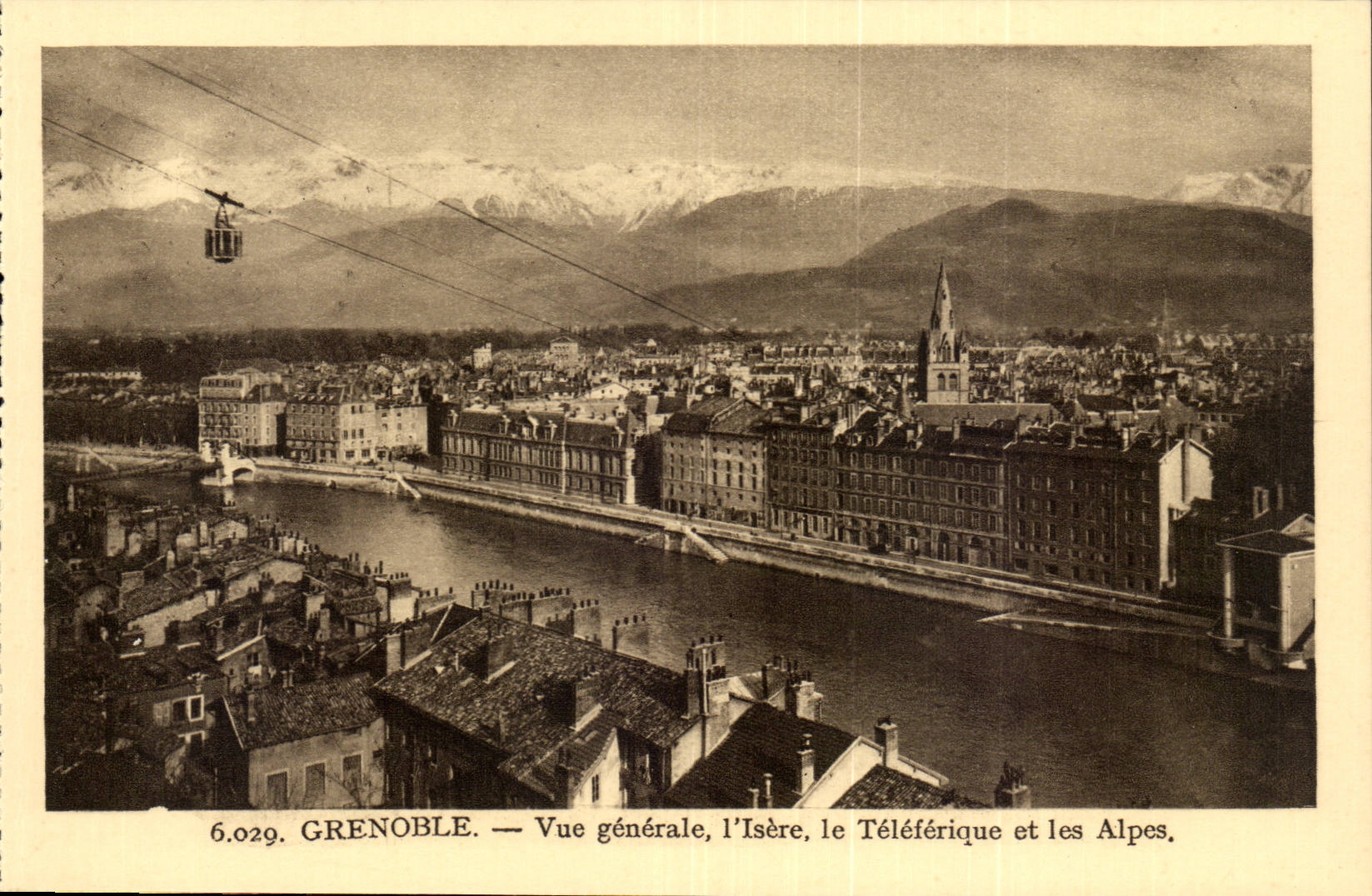 Grenoble - Ansicht - Isere - Teleferic CPA