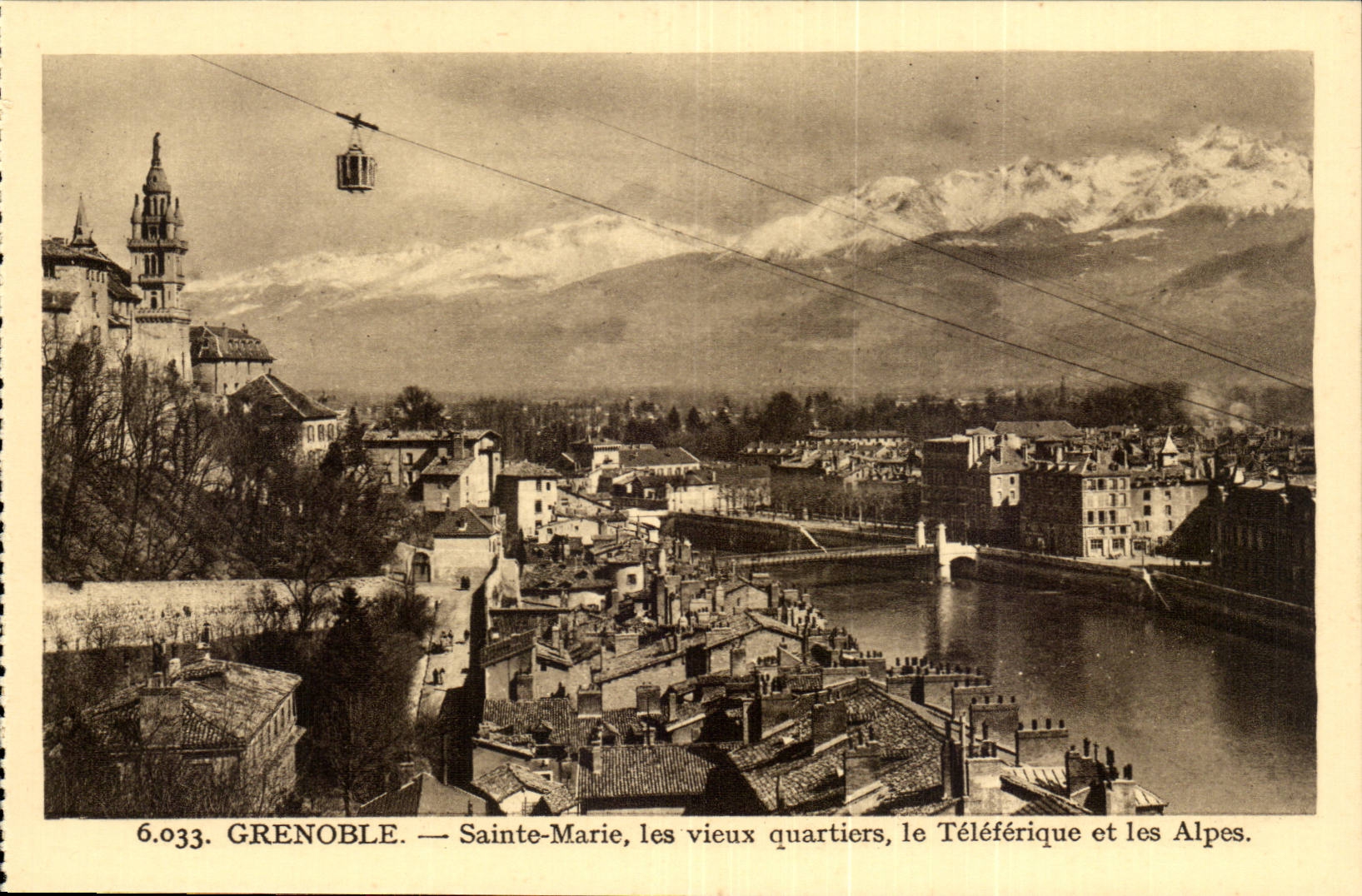 Grenoble - Sainte Marie - alte Funktionen - Teleferic - die Alpen CPA