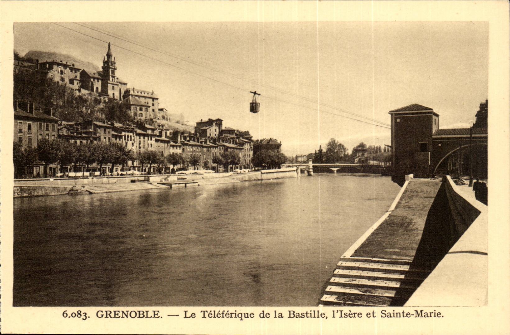 Grenoble - Isere - Teleferic der Bastille - Sainte Marie CPA