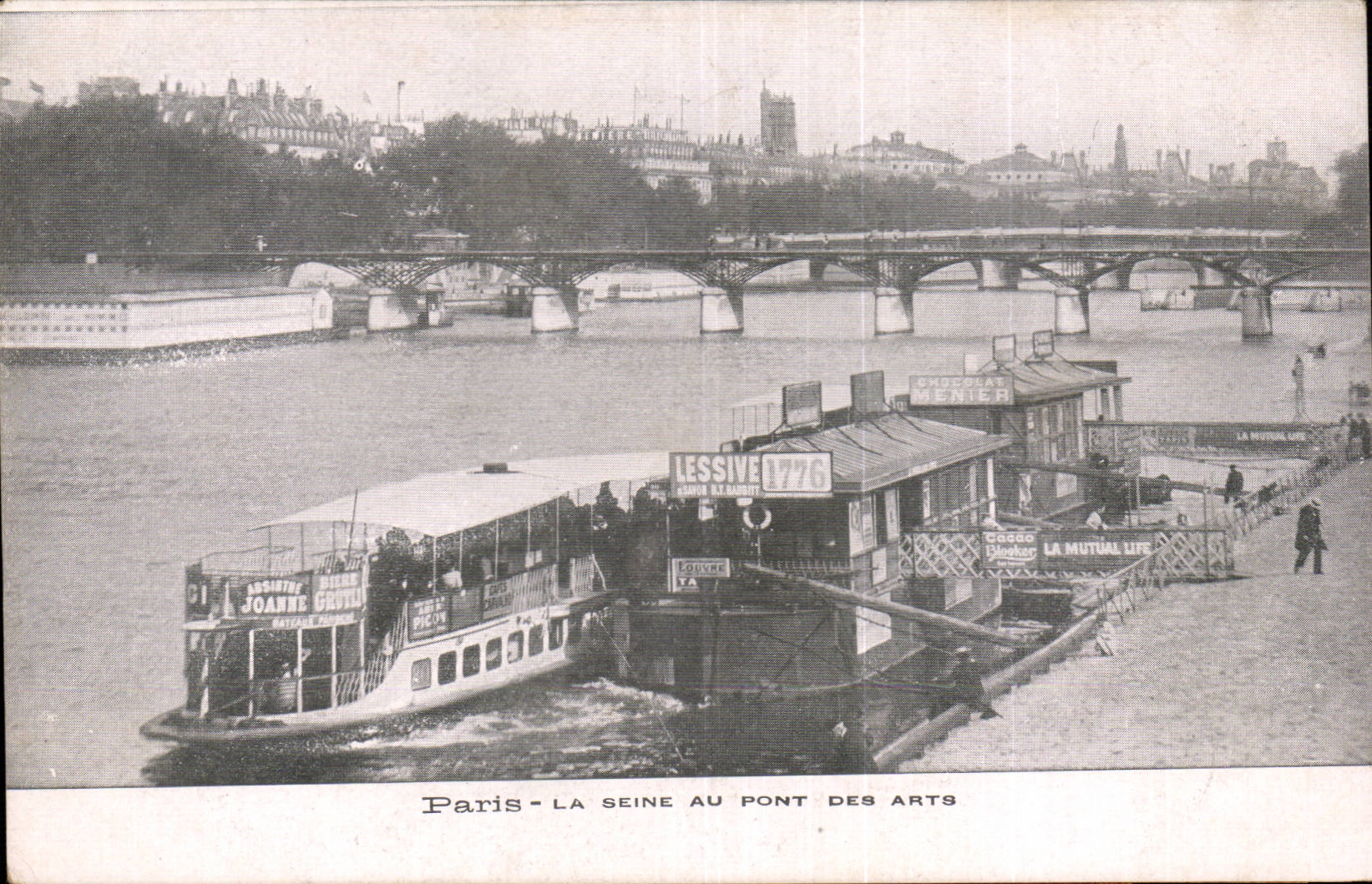Paris - La Seine au Pont des Arts - CPA