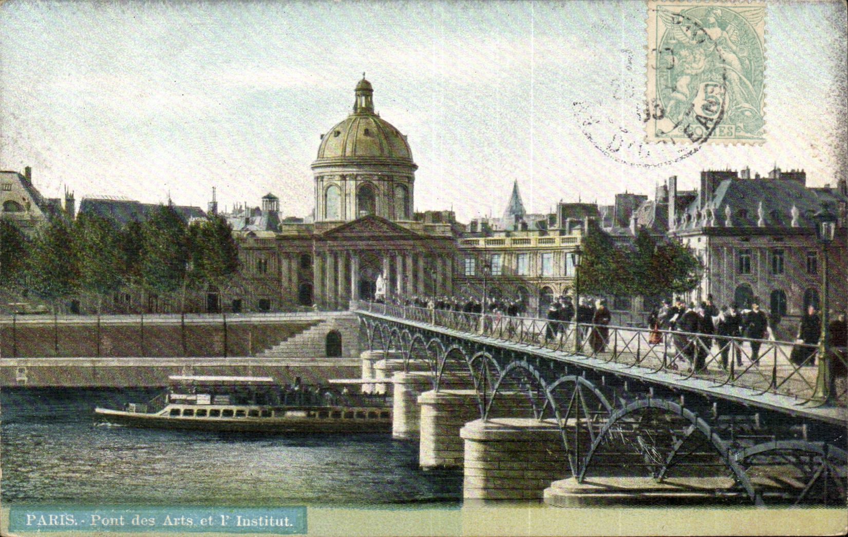 Paris - Pont des Arts et L'Institut - CPA 